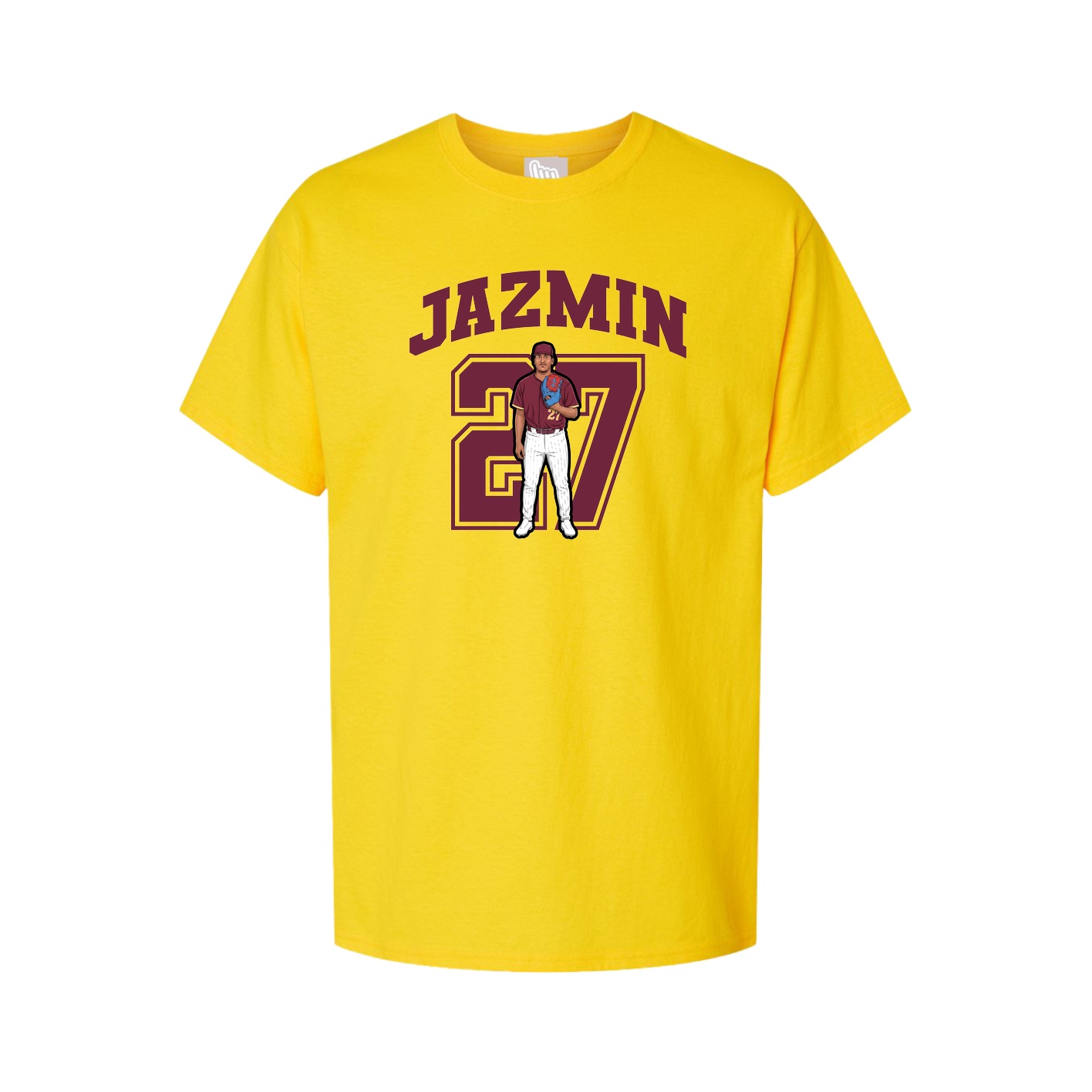 Youth Tee — Number in Gold