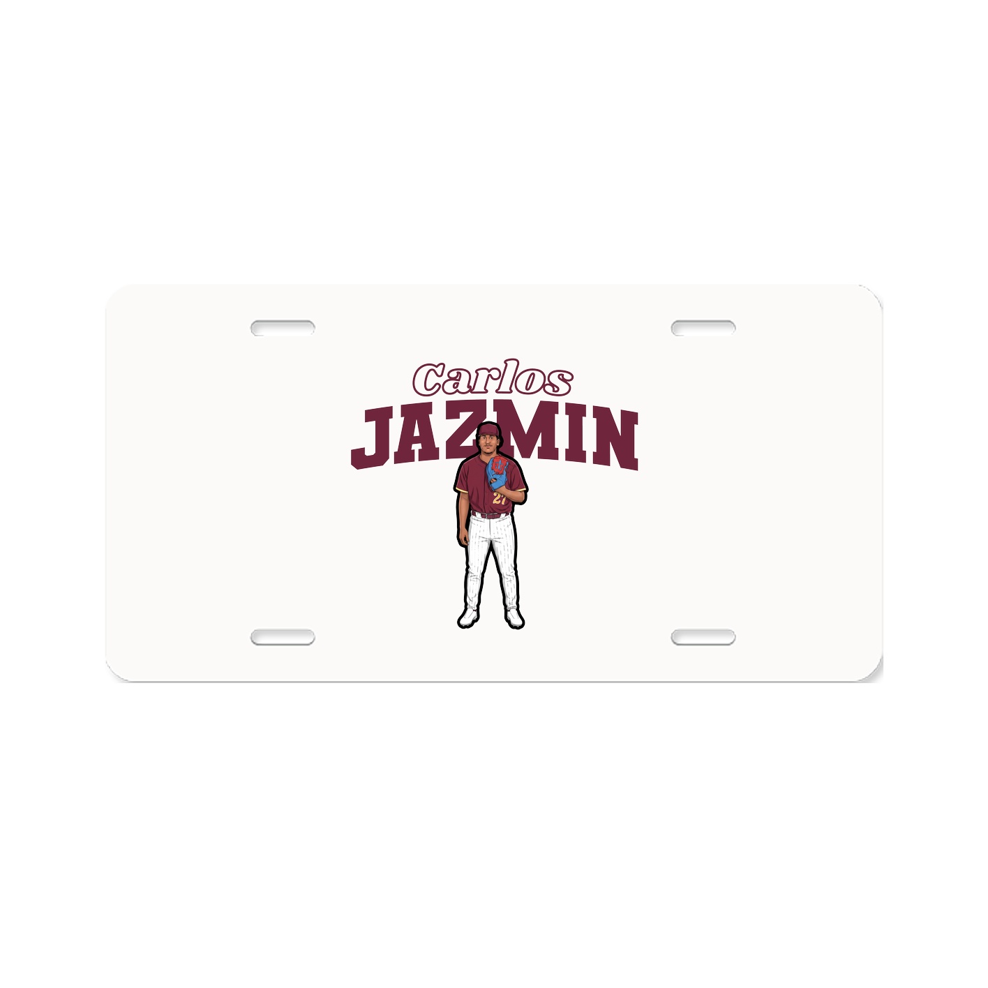 License Plate — Name Arch in Classic