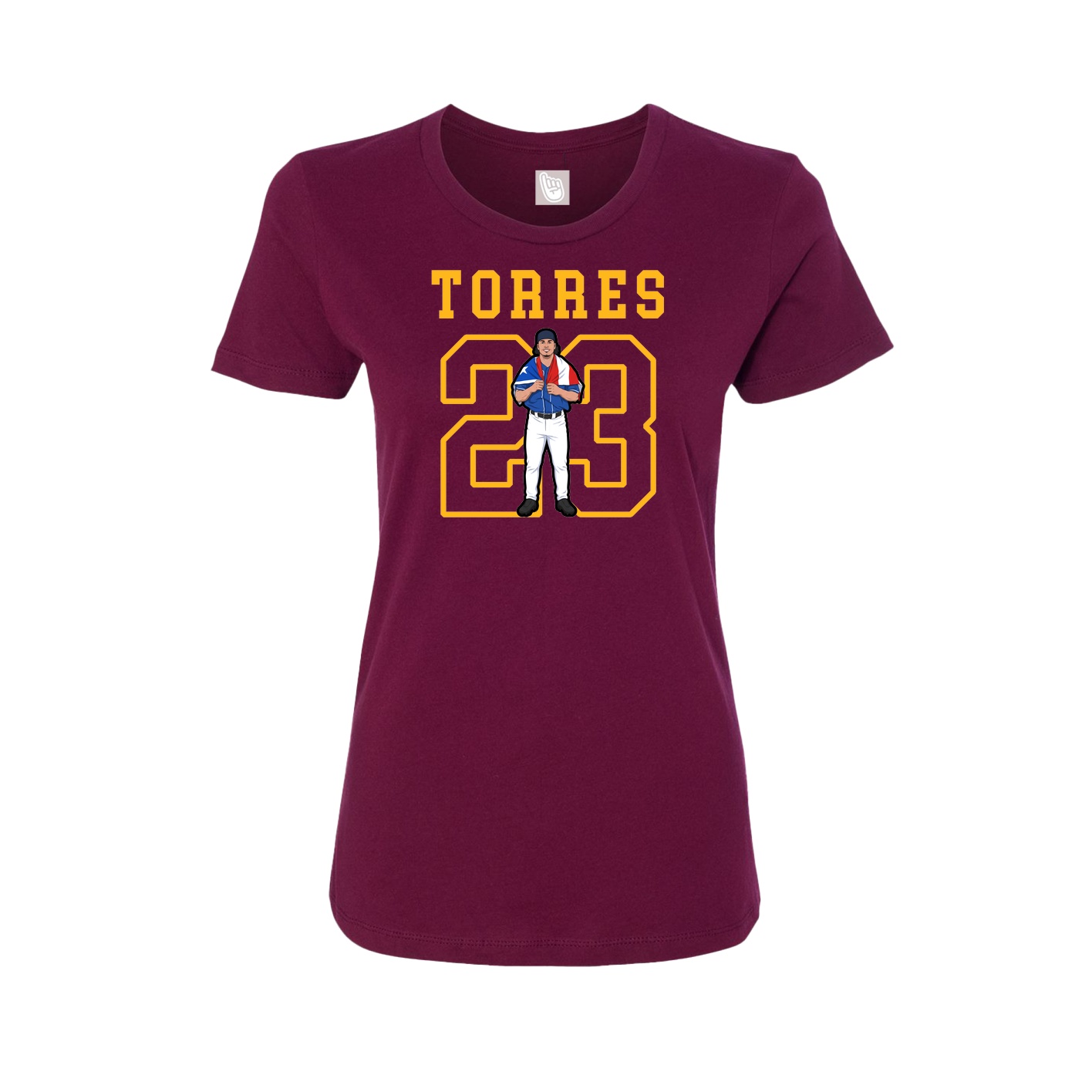 Fitted Women's Tee — Shirsey in Maroon