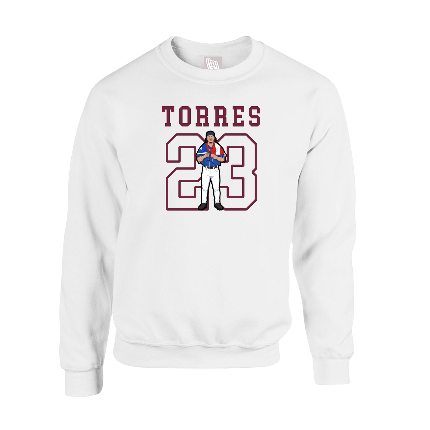 Fleece Crew — Shirsey in White