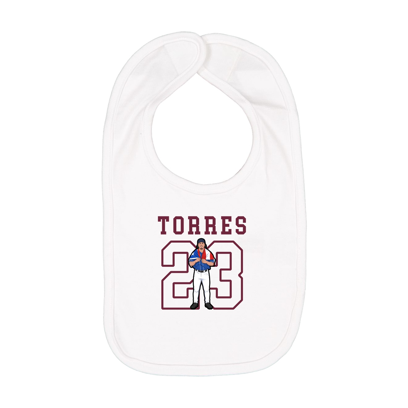 Infant Bib — Shirsey in White