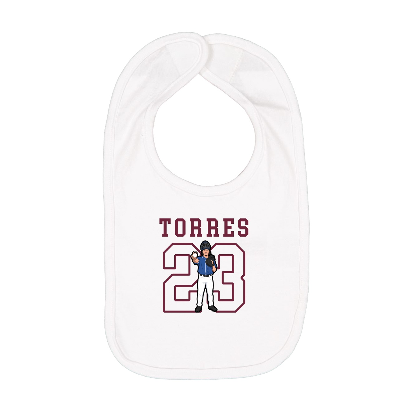 Infant Bib — Shirsey in White