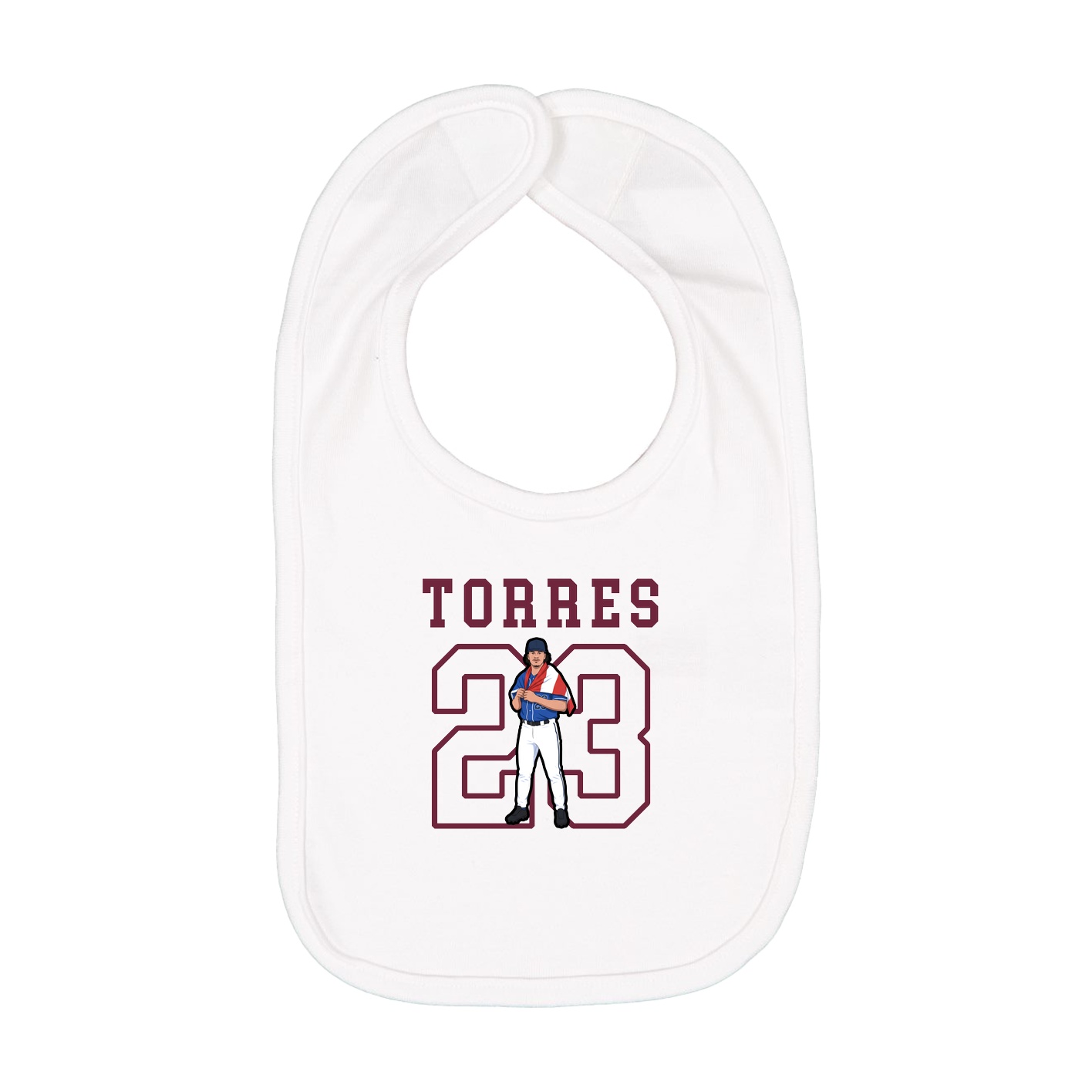 Infant Bib — Shirsey in White