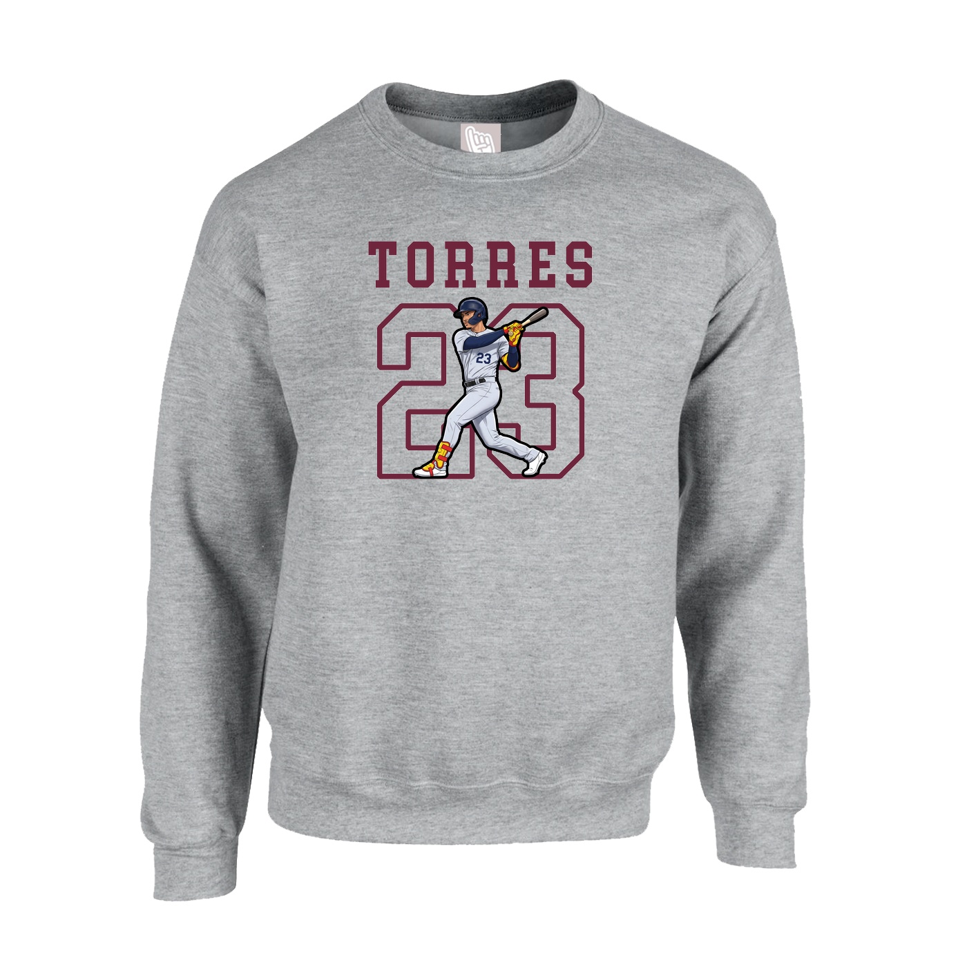 Fleece Crew — Shirsey in Grey