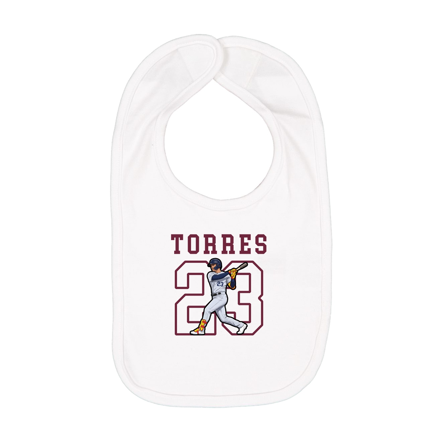 Infant Bib — Shirsey in White