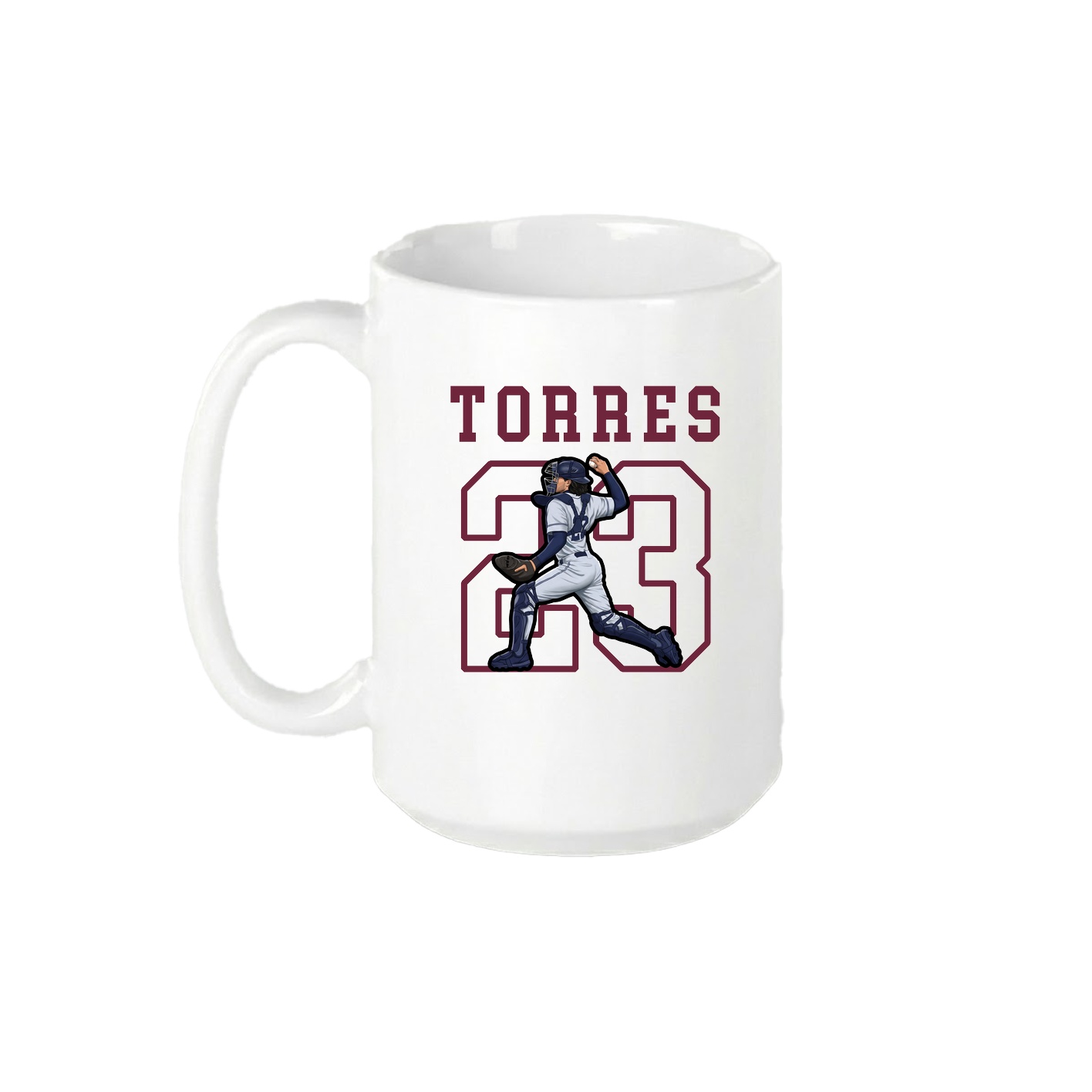 15oz Coffee Mug — Shirsey in White