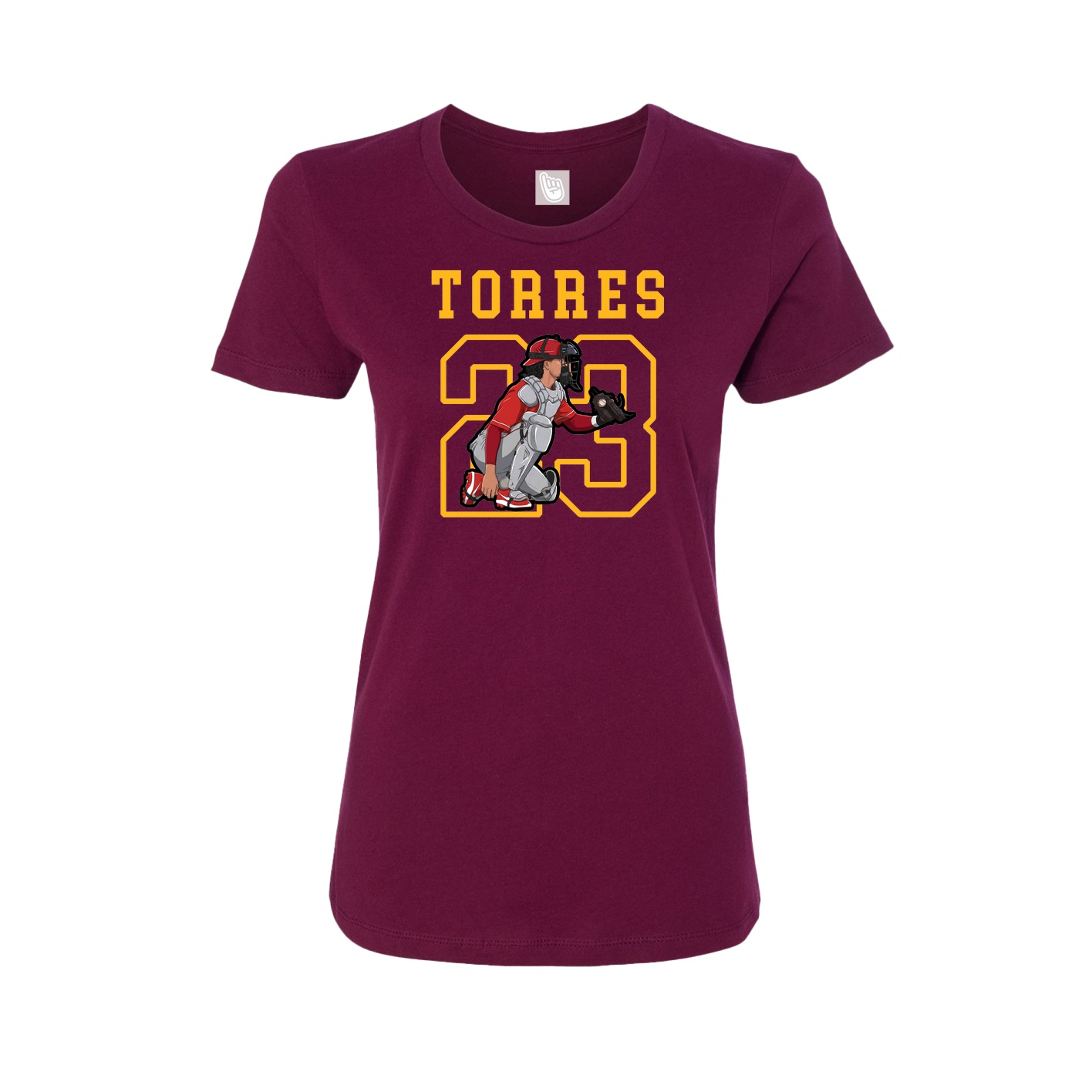 Fitted Women's Tee — Shirsey in Maroon