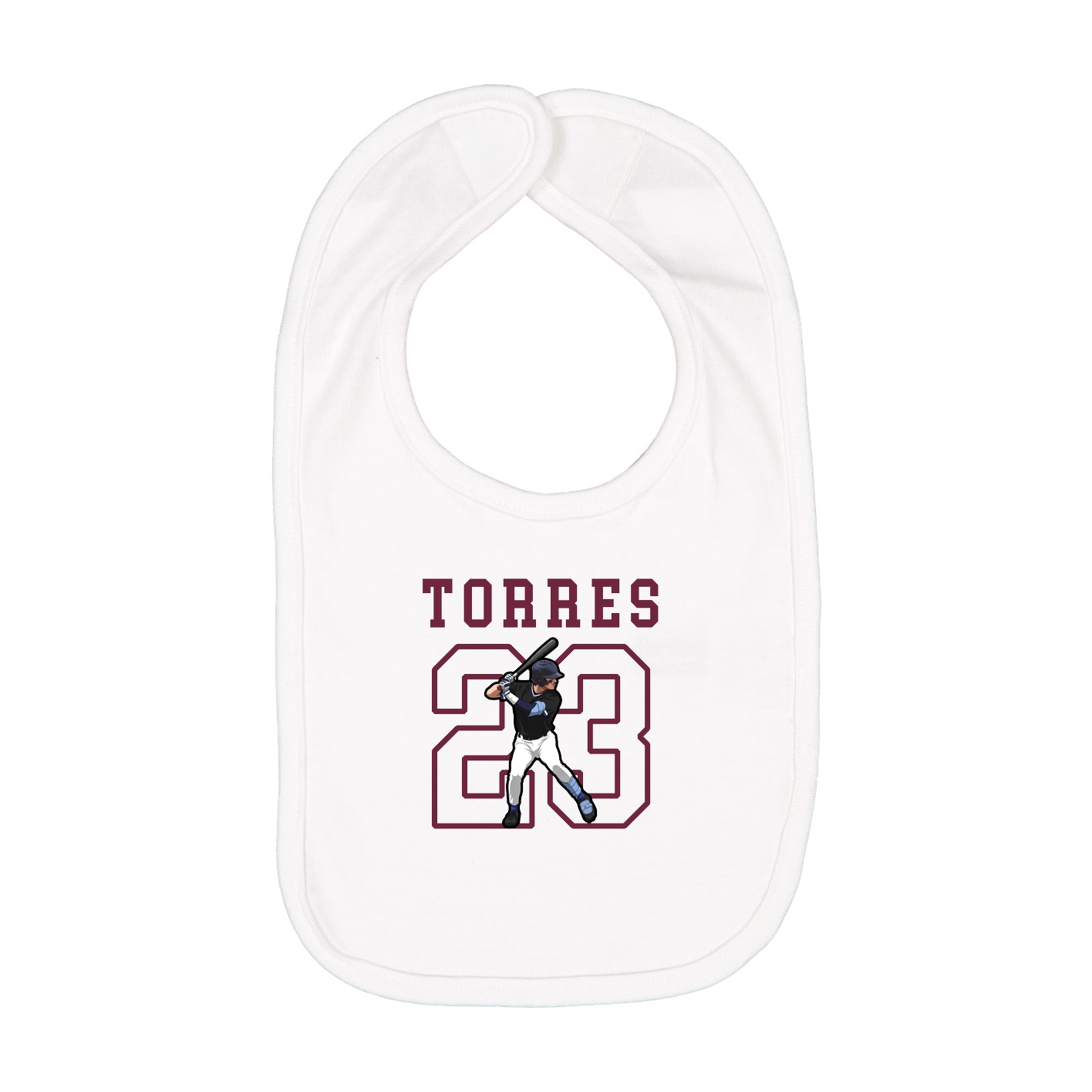Infant Bib — Shirsey in White