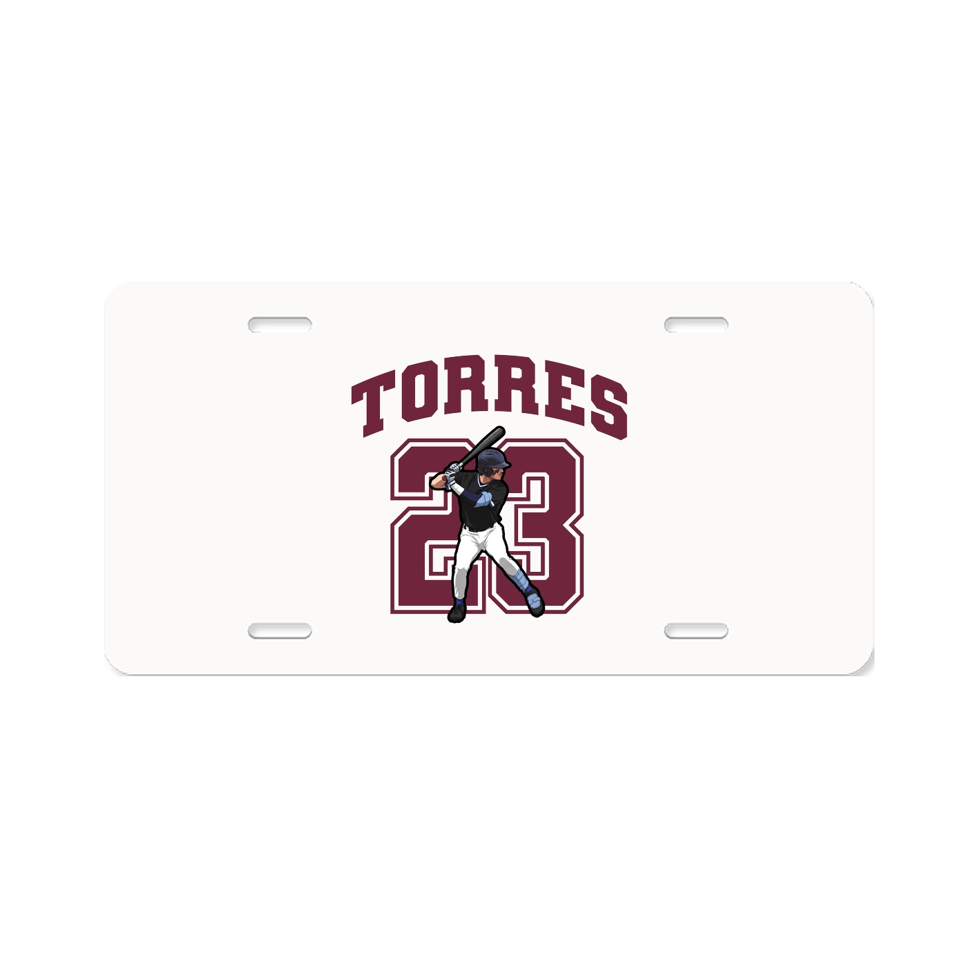 License Plate — Number in Classic