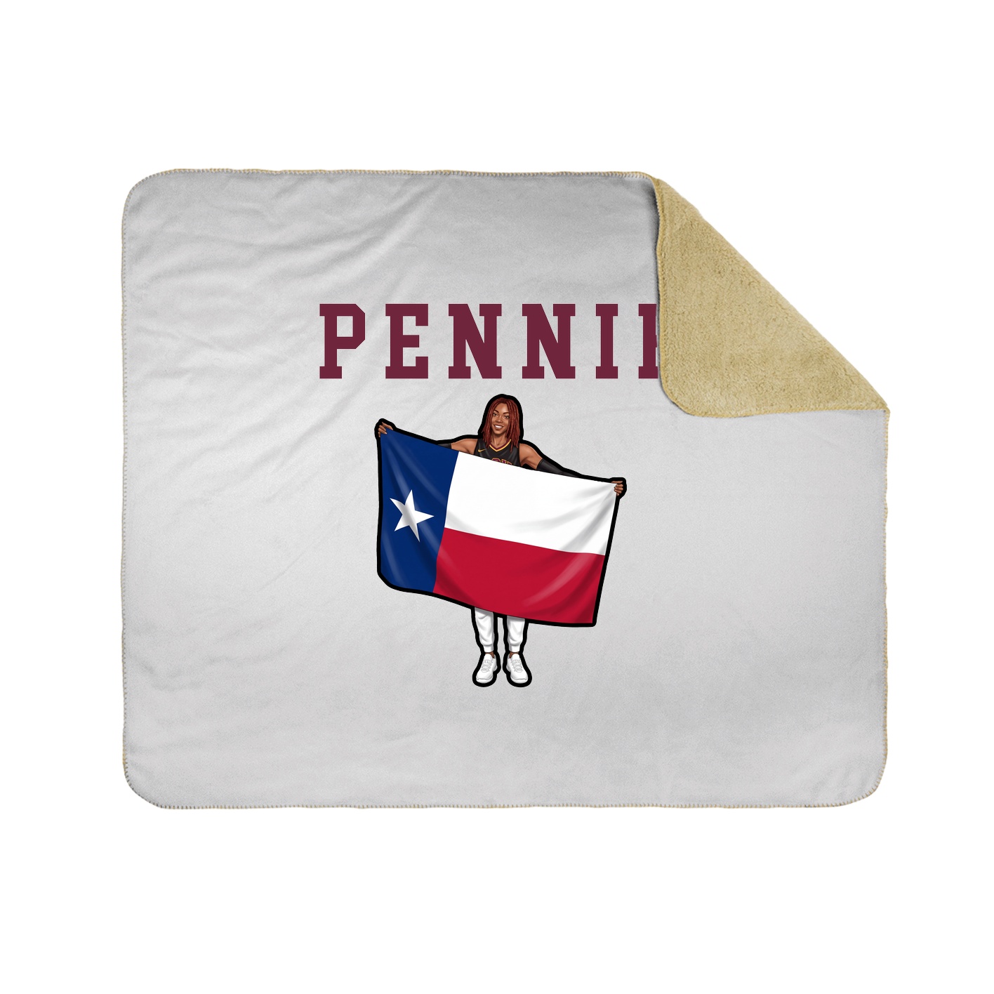 Throw Blanket — Shirsey in White