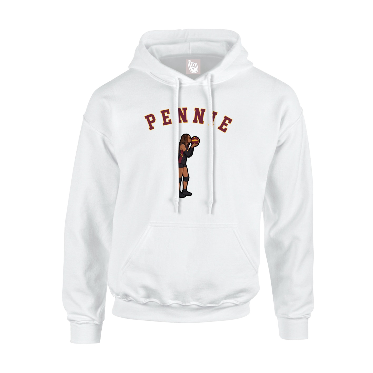 Youth Hoodie — Shirsey Arch in White