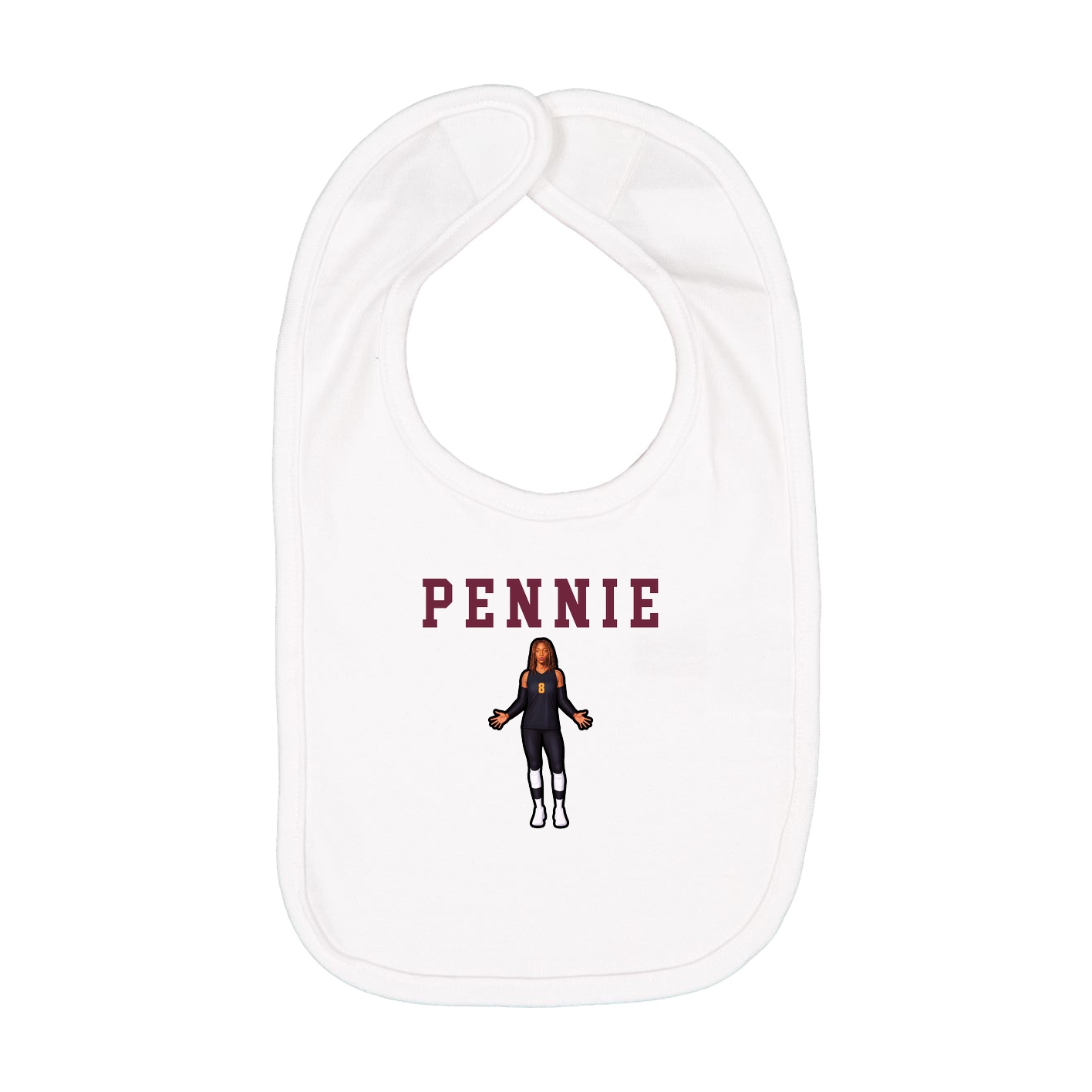 Infant Bib — Shirsey in White