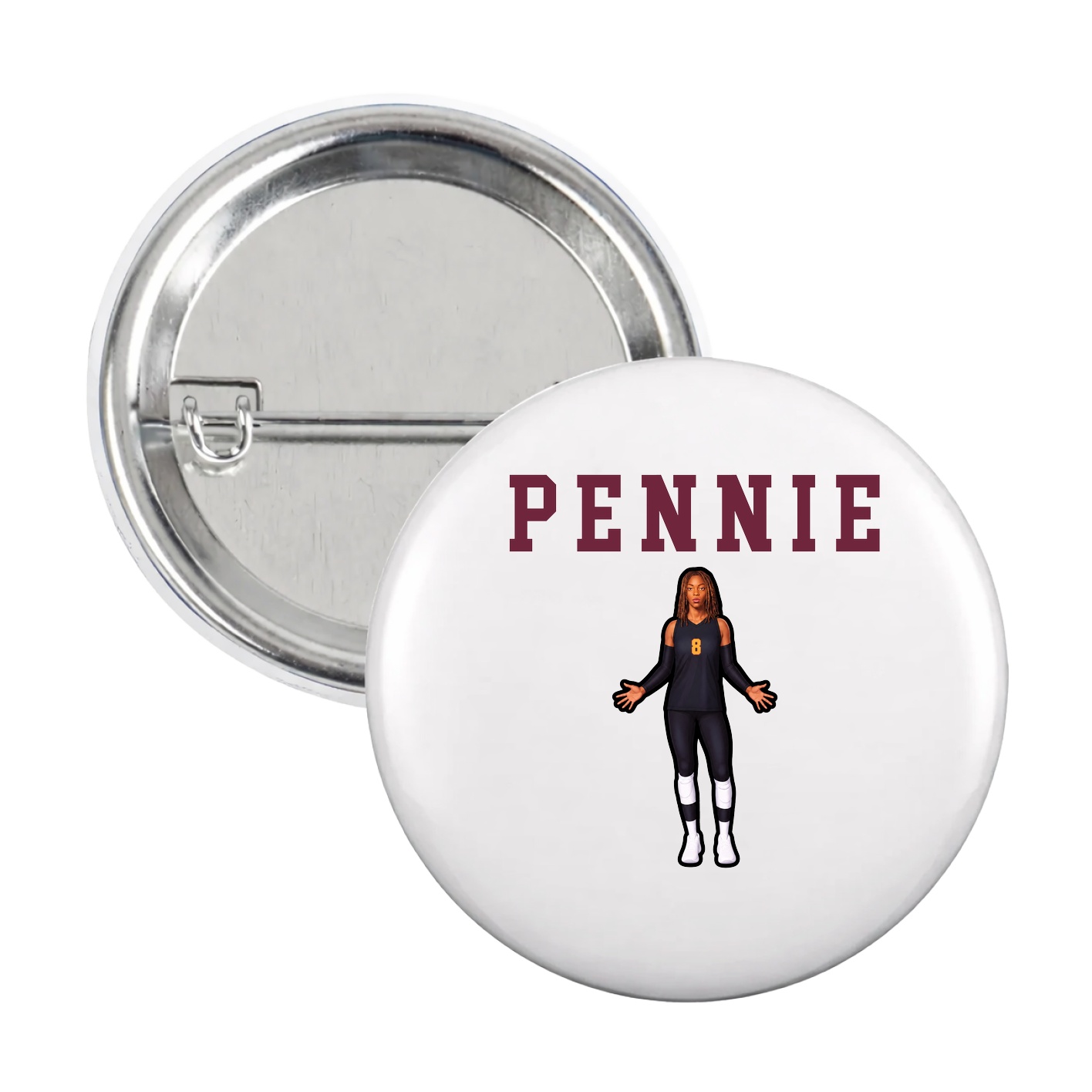 Game Day Button — Shirsey in White