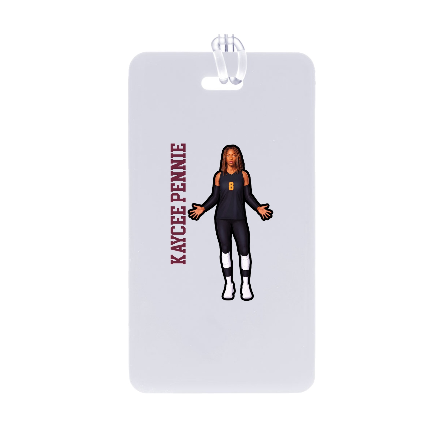 Bag Tag — Name Vertical in Classic