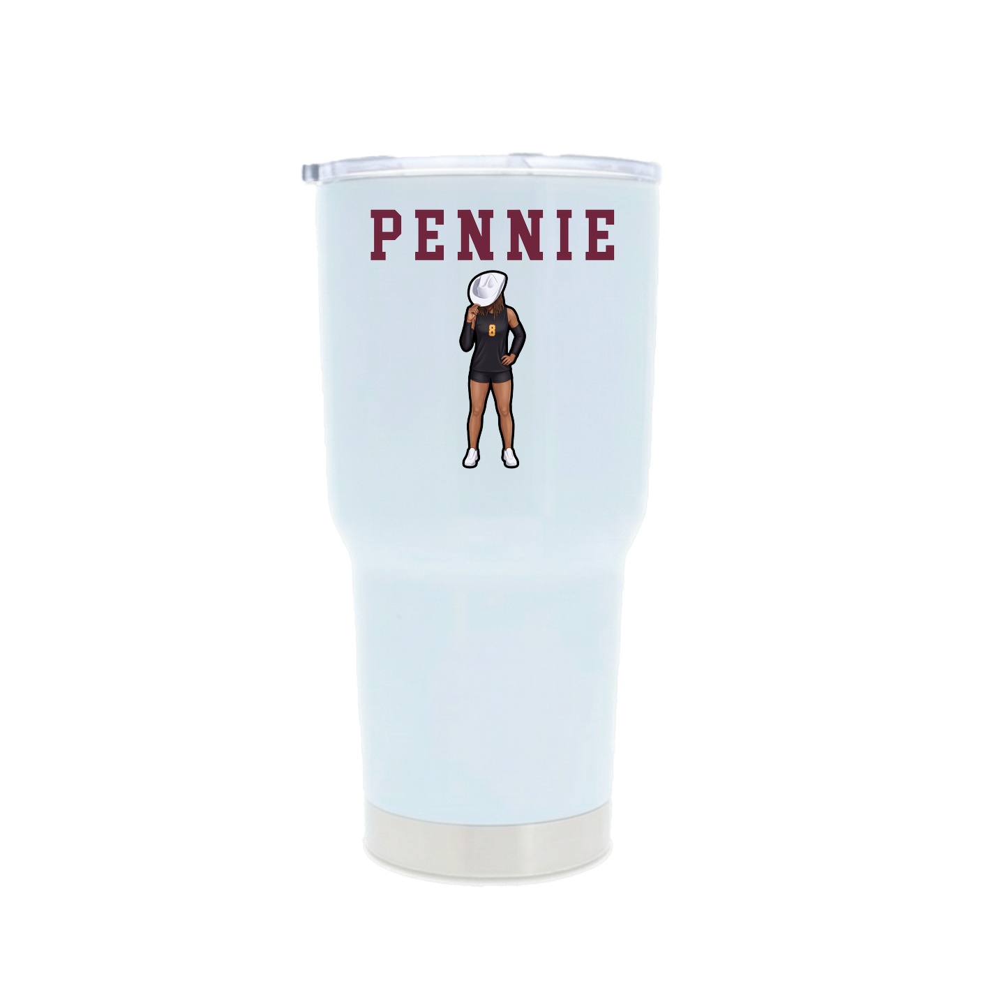 30oz Stainless Steel Tumbler — Shirsey in White