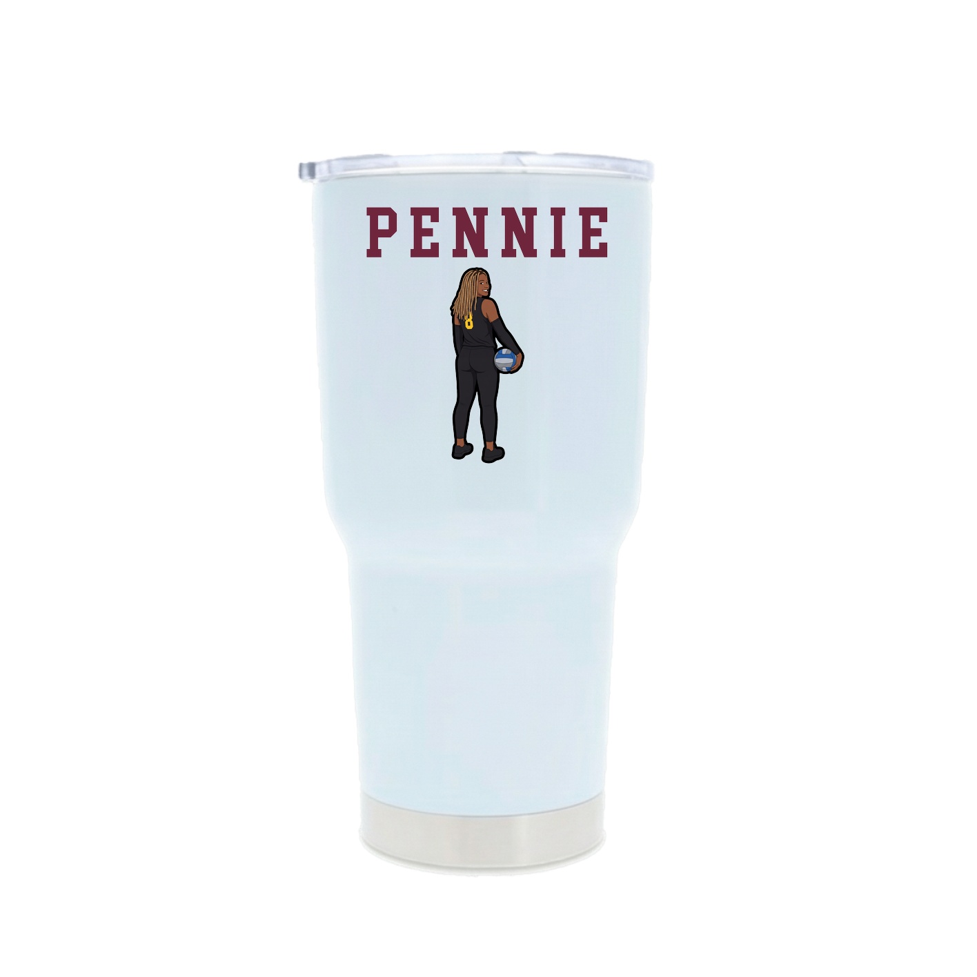 30oz Stainless Steel Tumbler — Shirsey in White