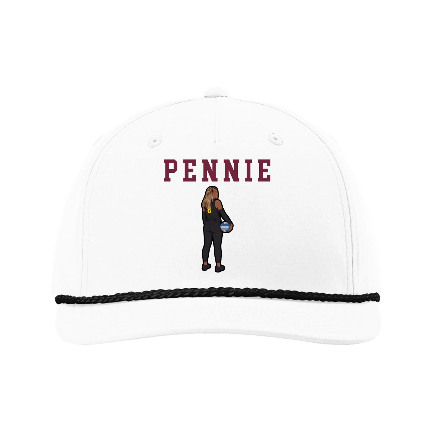 Five-Panel Classic Rope Cap — Shirsey in White