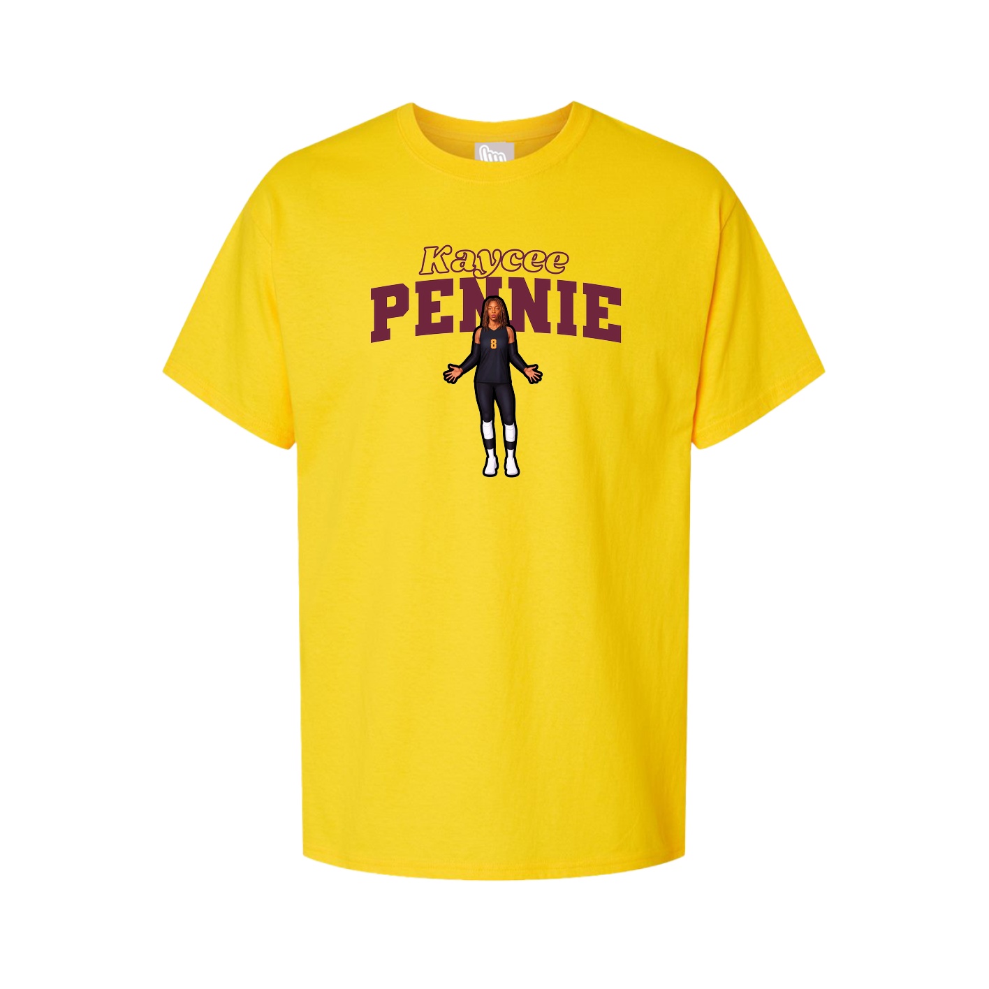 Tee — Name Arch in Gold