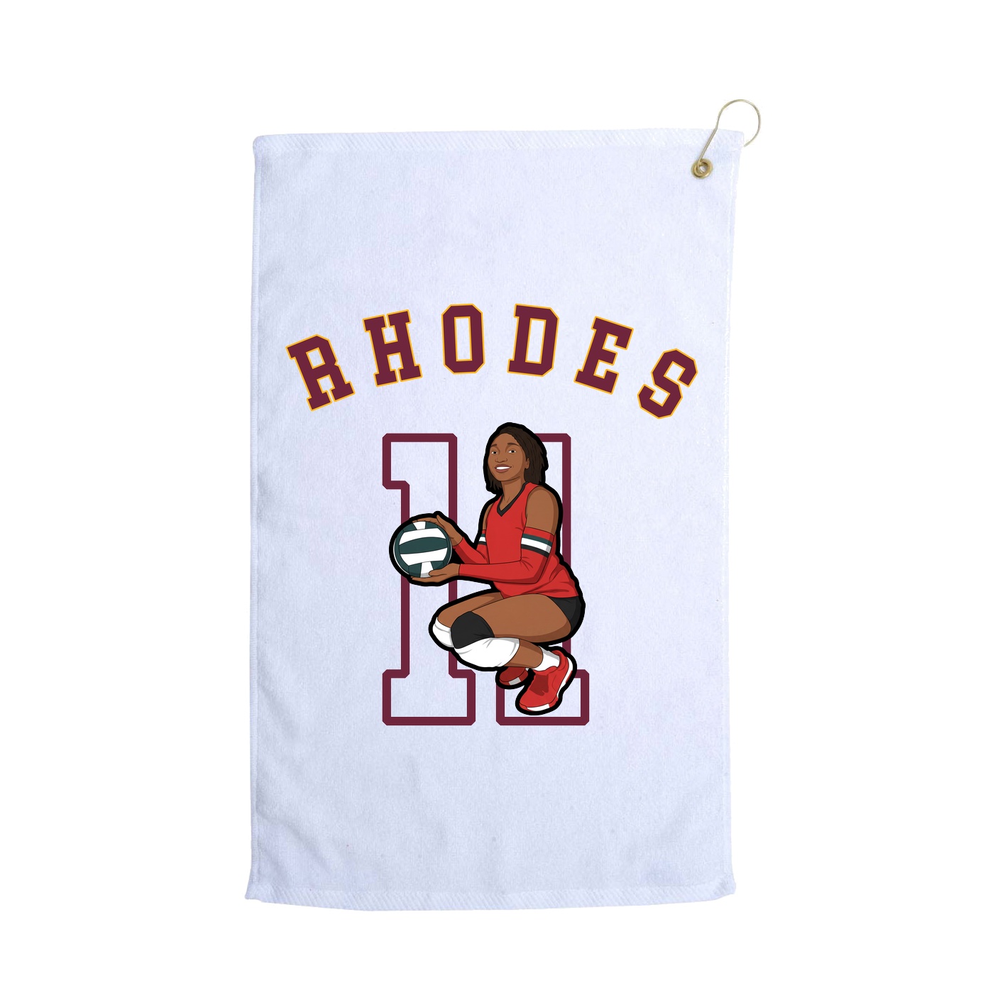 Golf Towel — Shirsey Arch in White