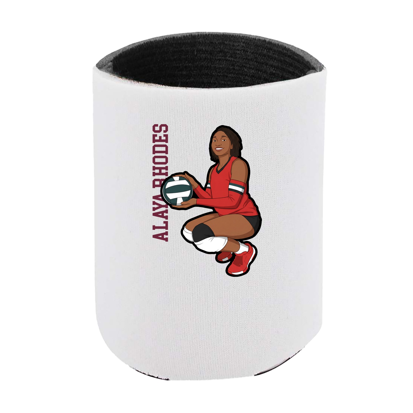 Can Holder — Name Vertical in White