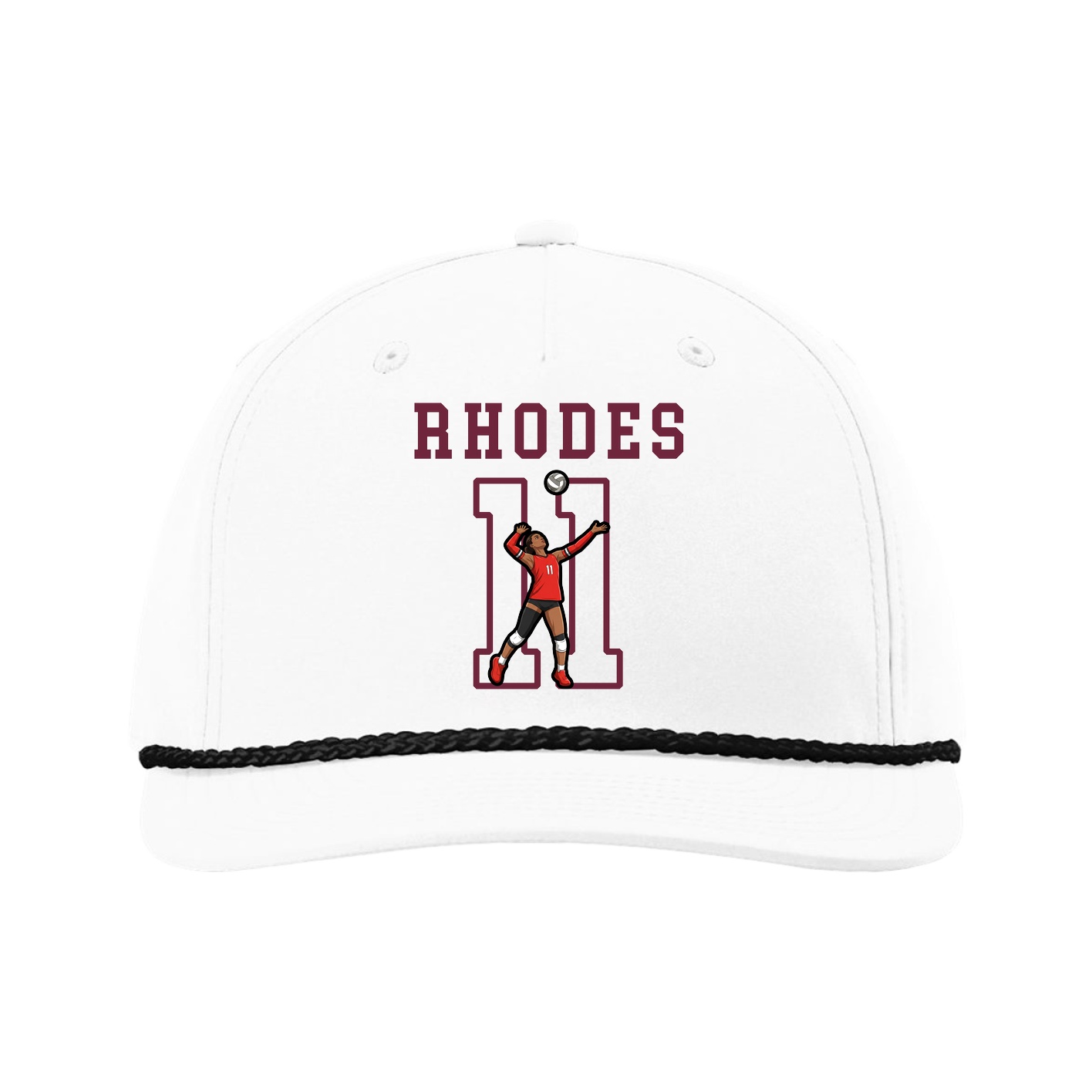 Five-Panel Classic Rope Cap — Shirsey in White