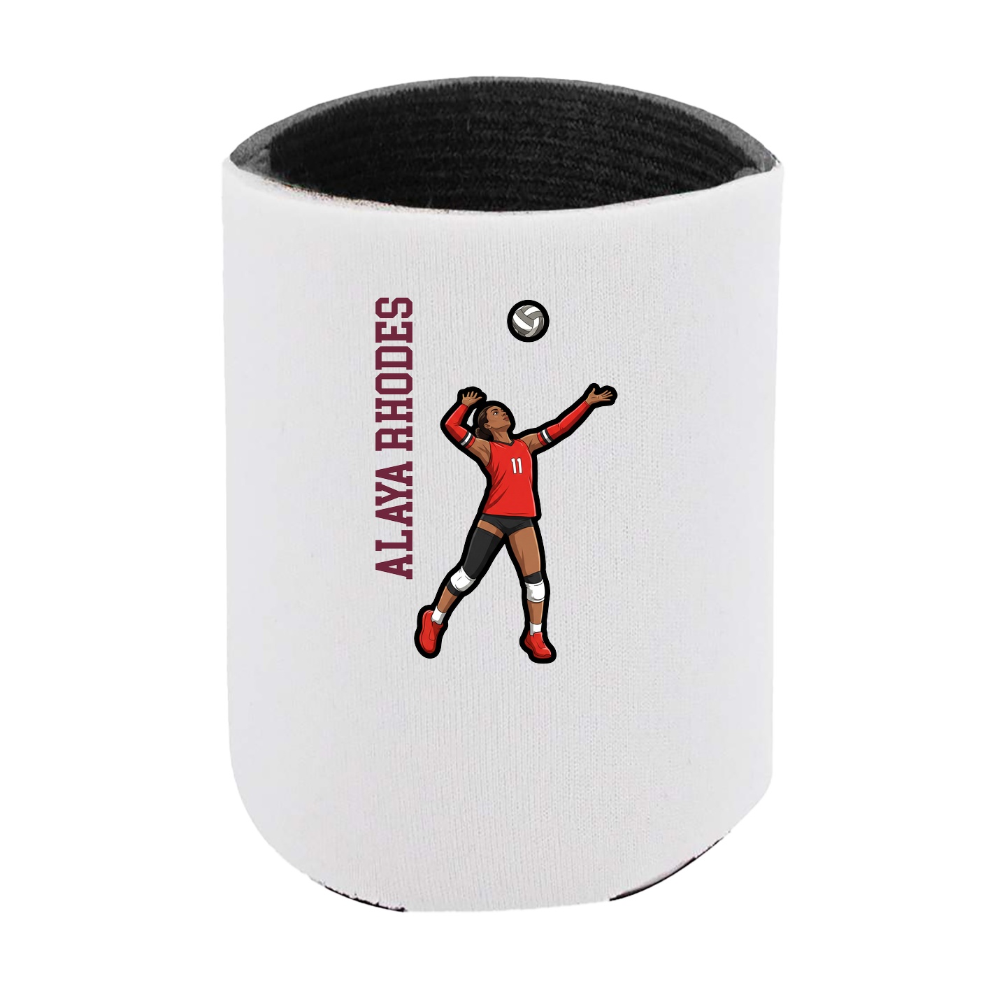 Can Holder — Name Vertical in White