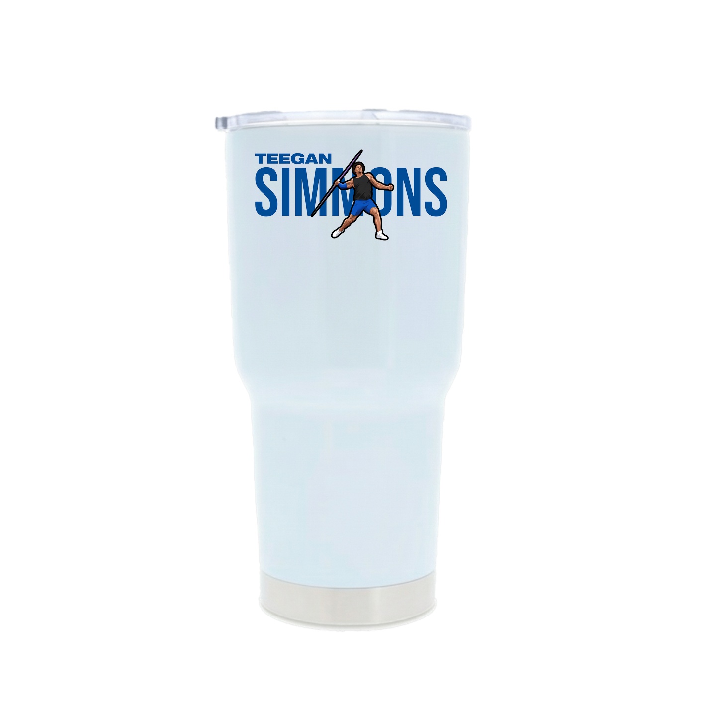 30oz Stainless Steel Tumbler — Player Name in White