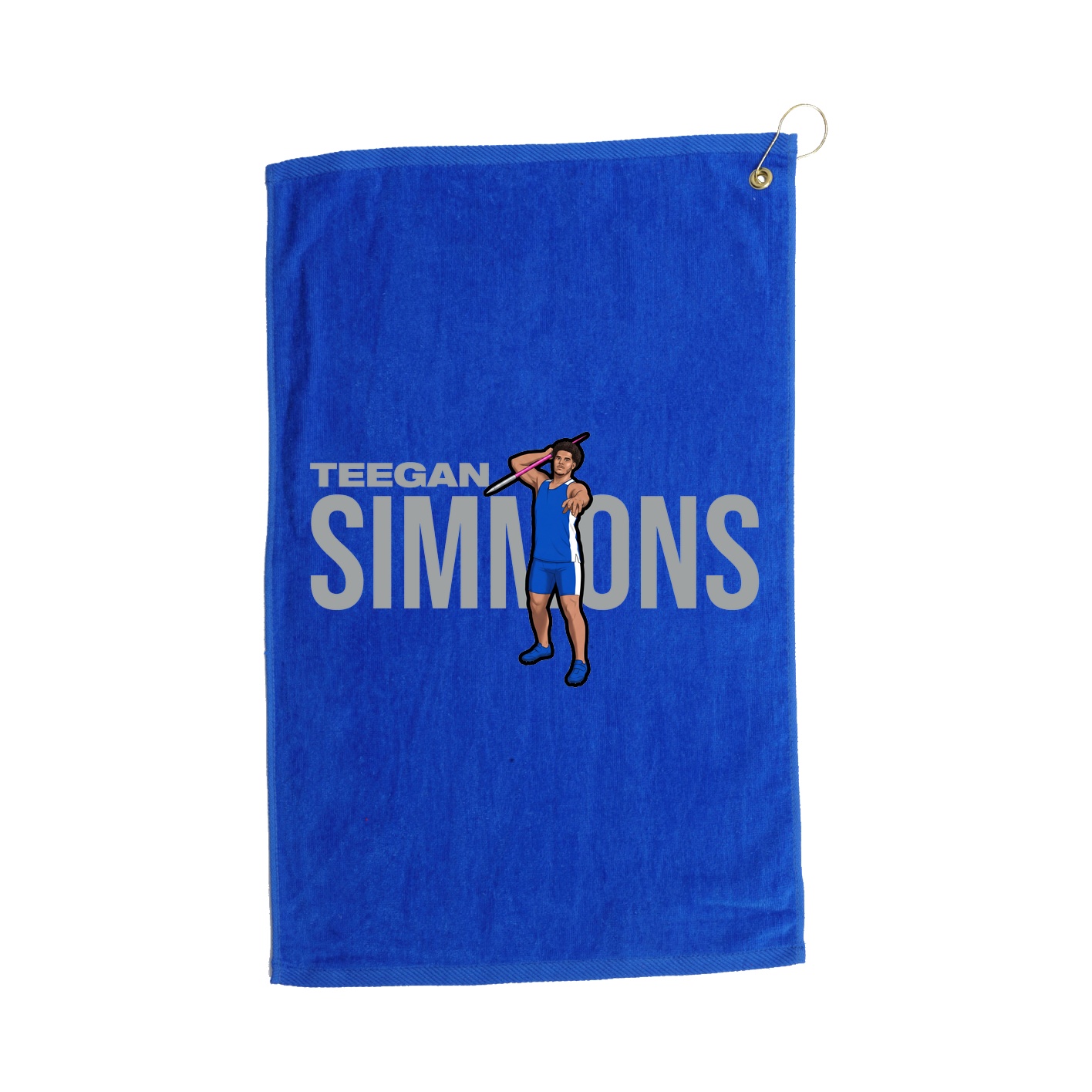 Golf Towel — Player Name in Royal