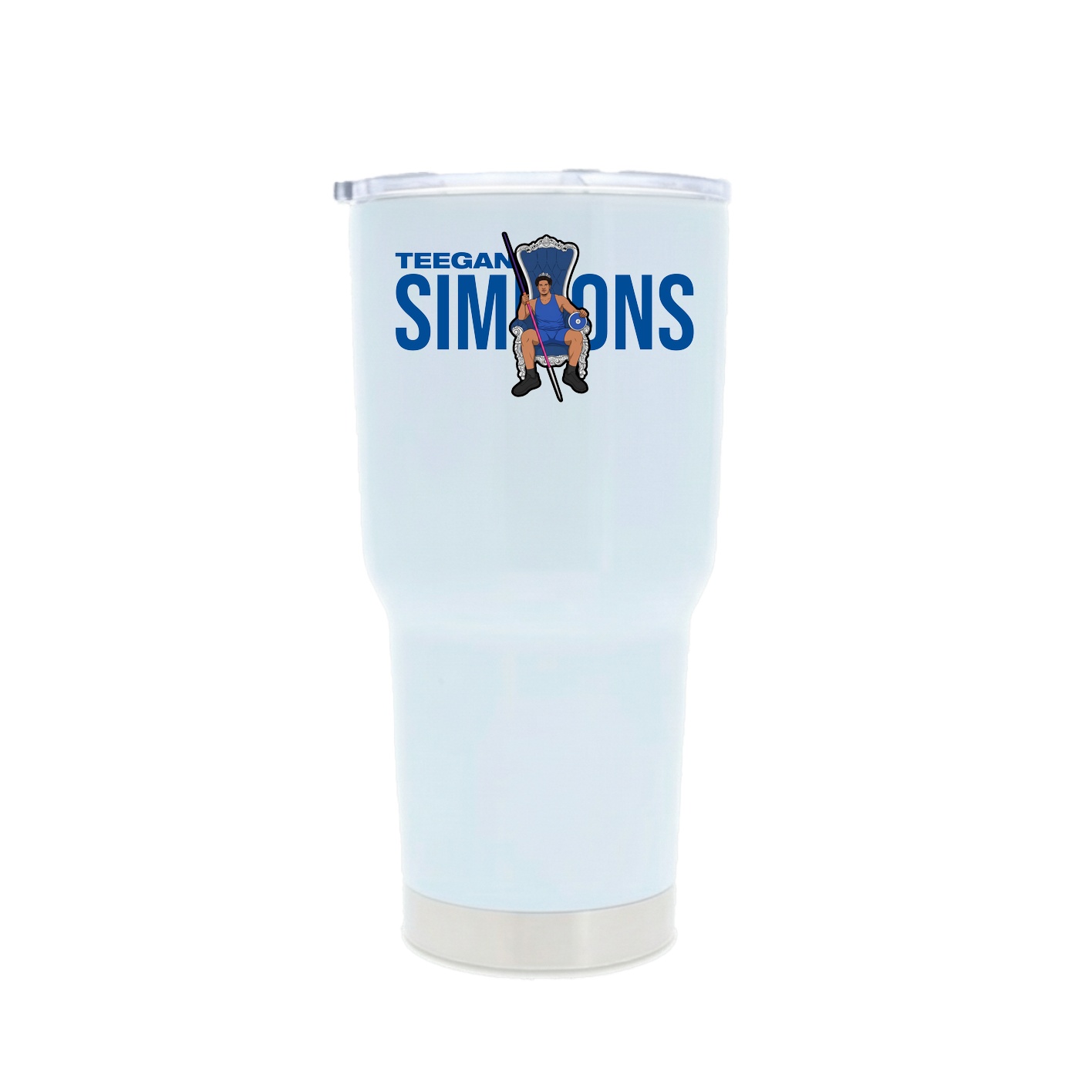 30oz Stainless Steel Tumbler — Player Name in White