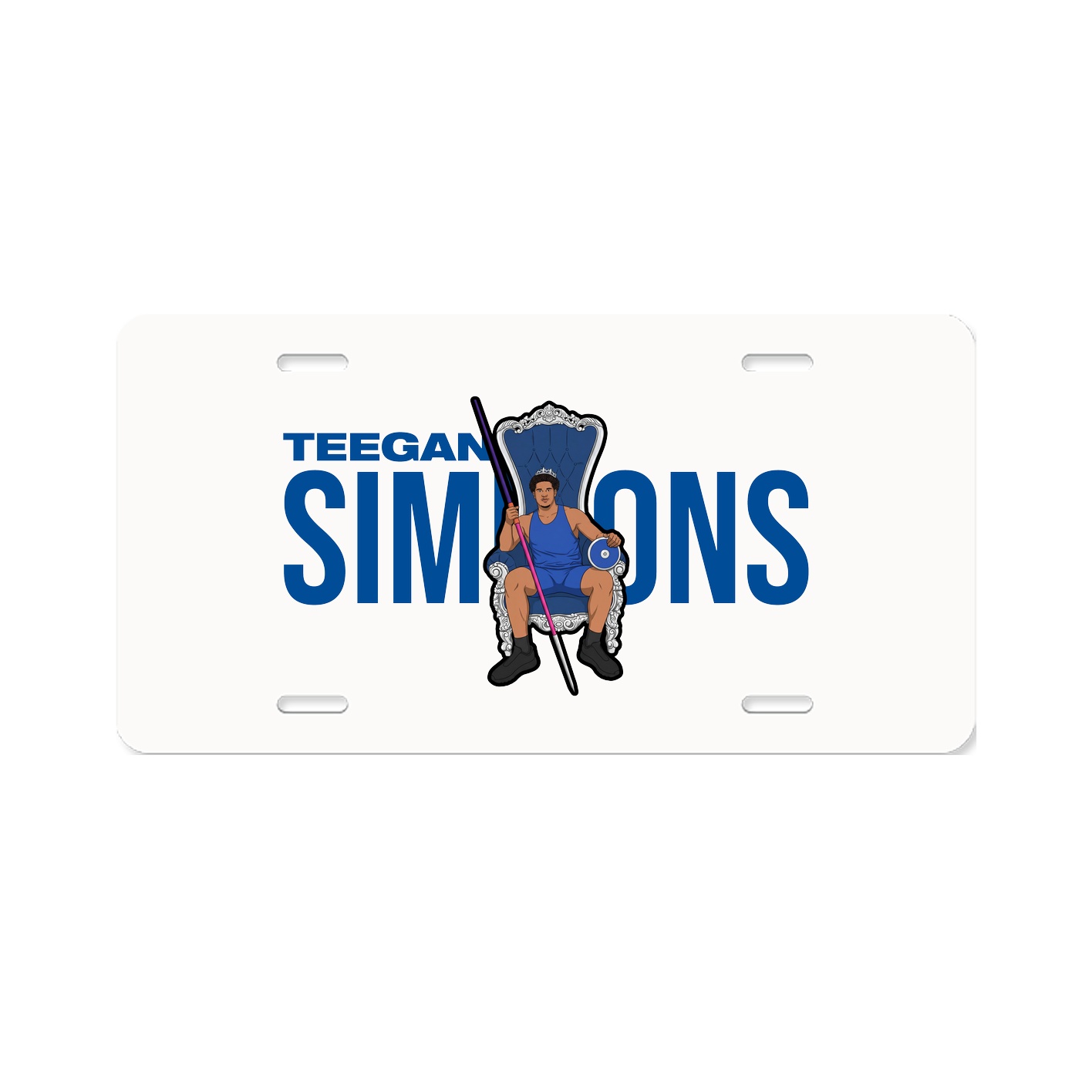 License Plate — Player Name in Classic