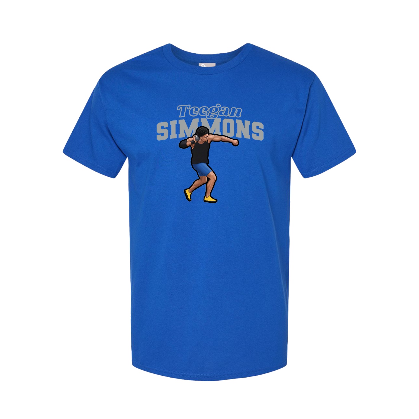 Youth Tee — Name Arch in Royal