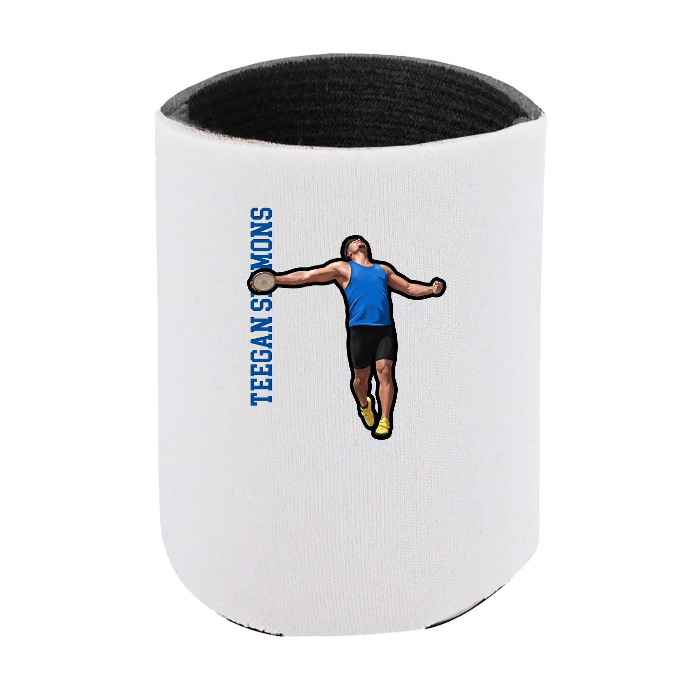 Can Holder — Name Vertical in White
