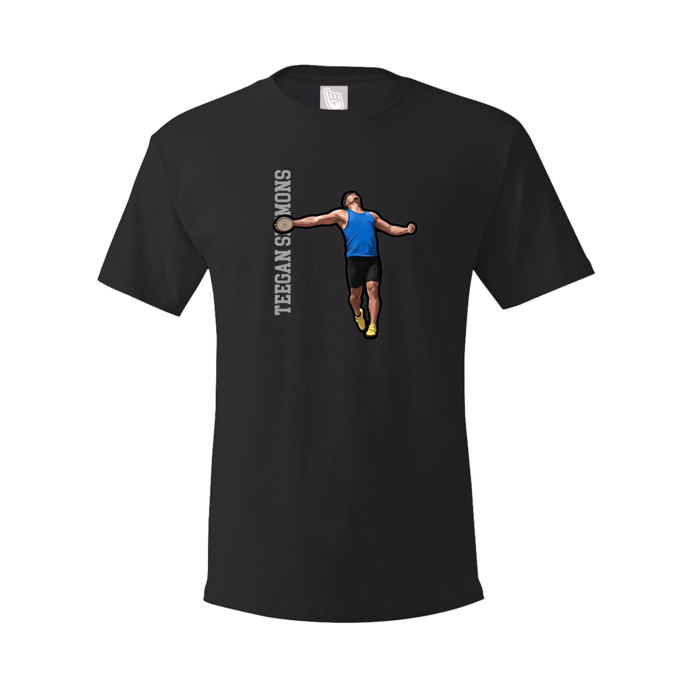 Tee — Name Vertical in Black