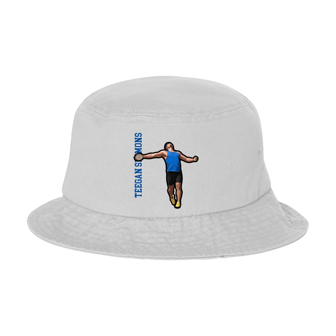 Bucket Cap — Name Vertical in White