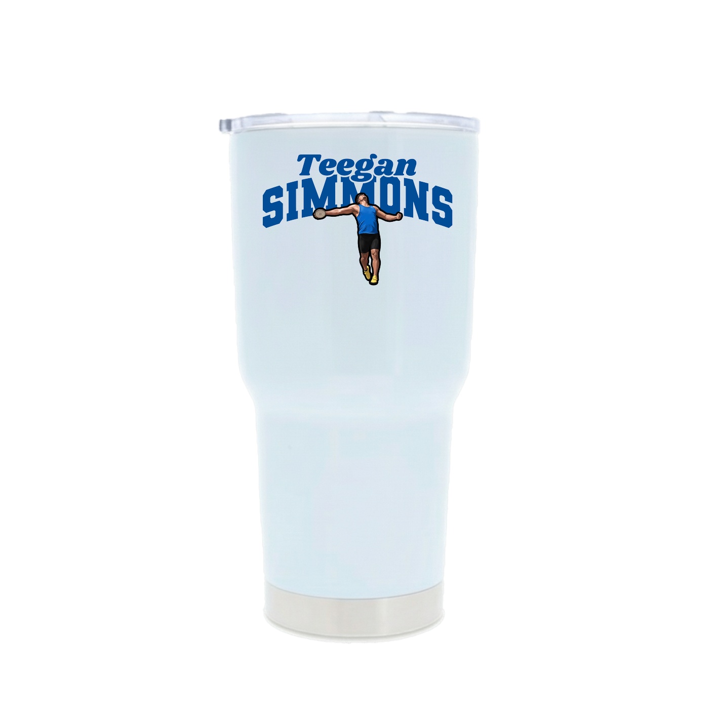 30oz Stainless Steel Tumbler — Signature Arch in White