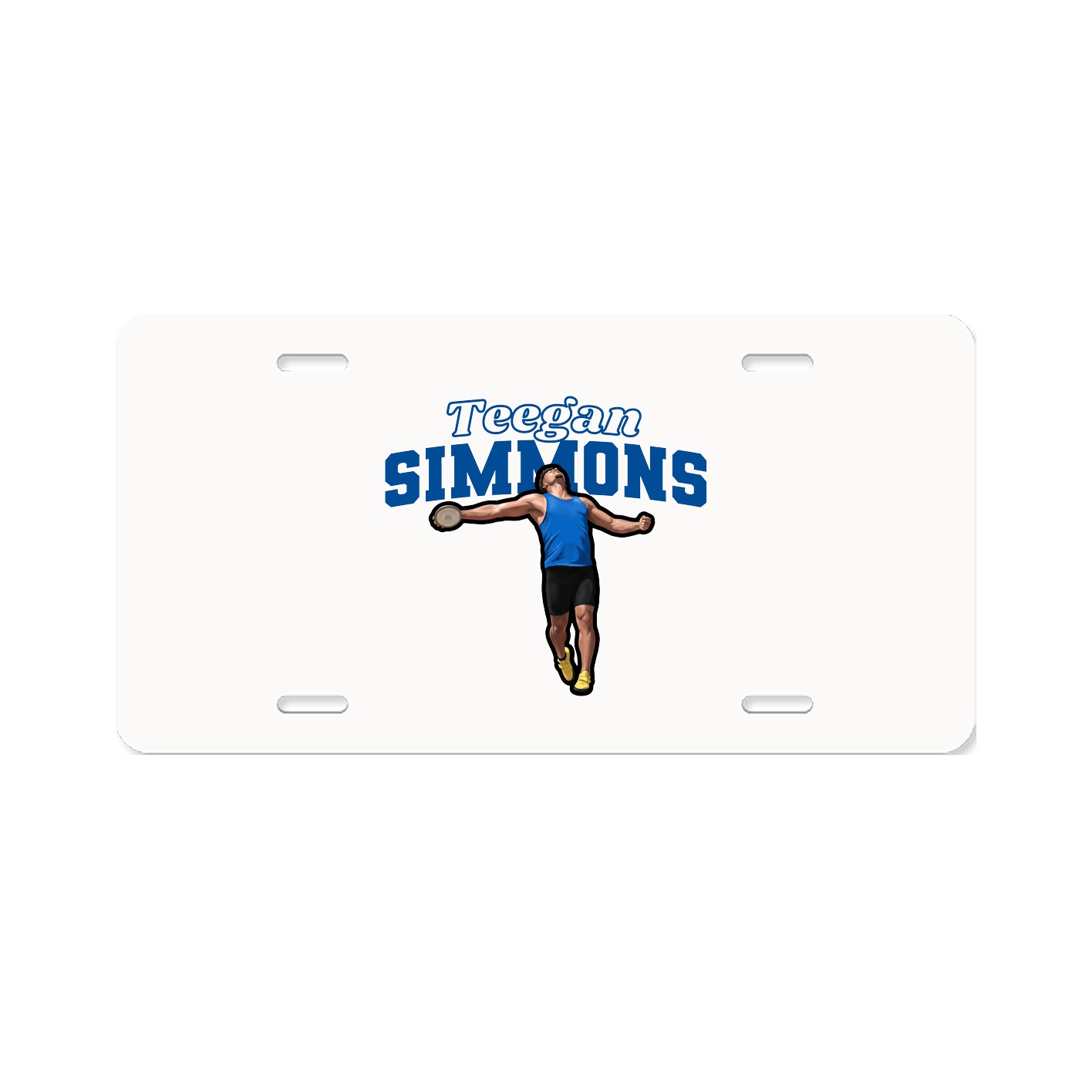 License Plate — Name Arch in Classic