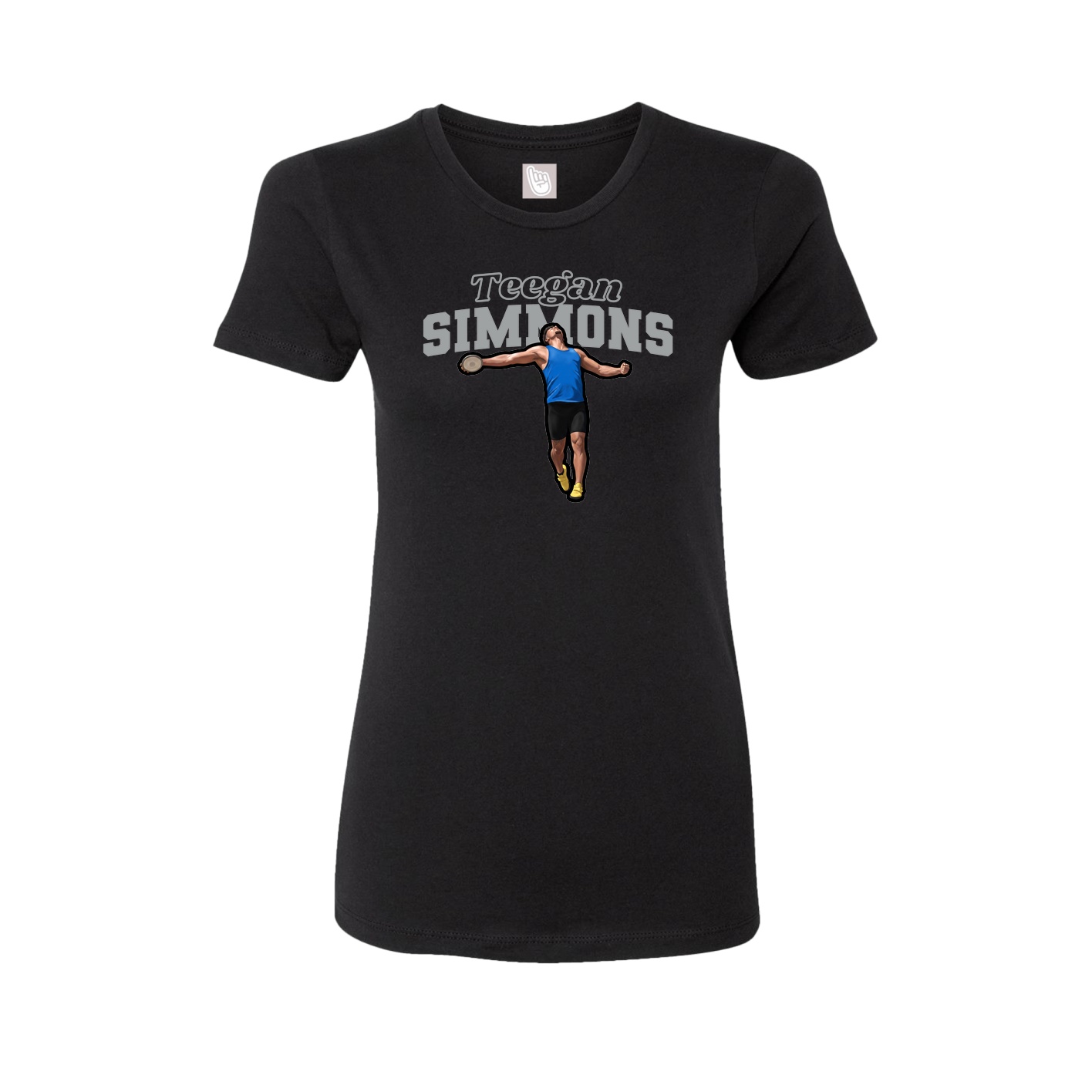 Womens Tee — Name Arch in Black