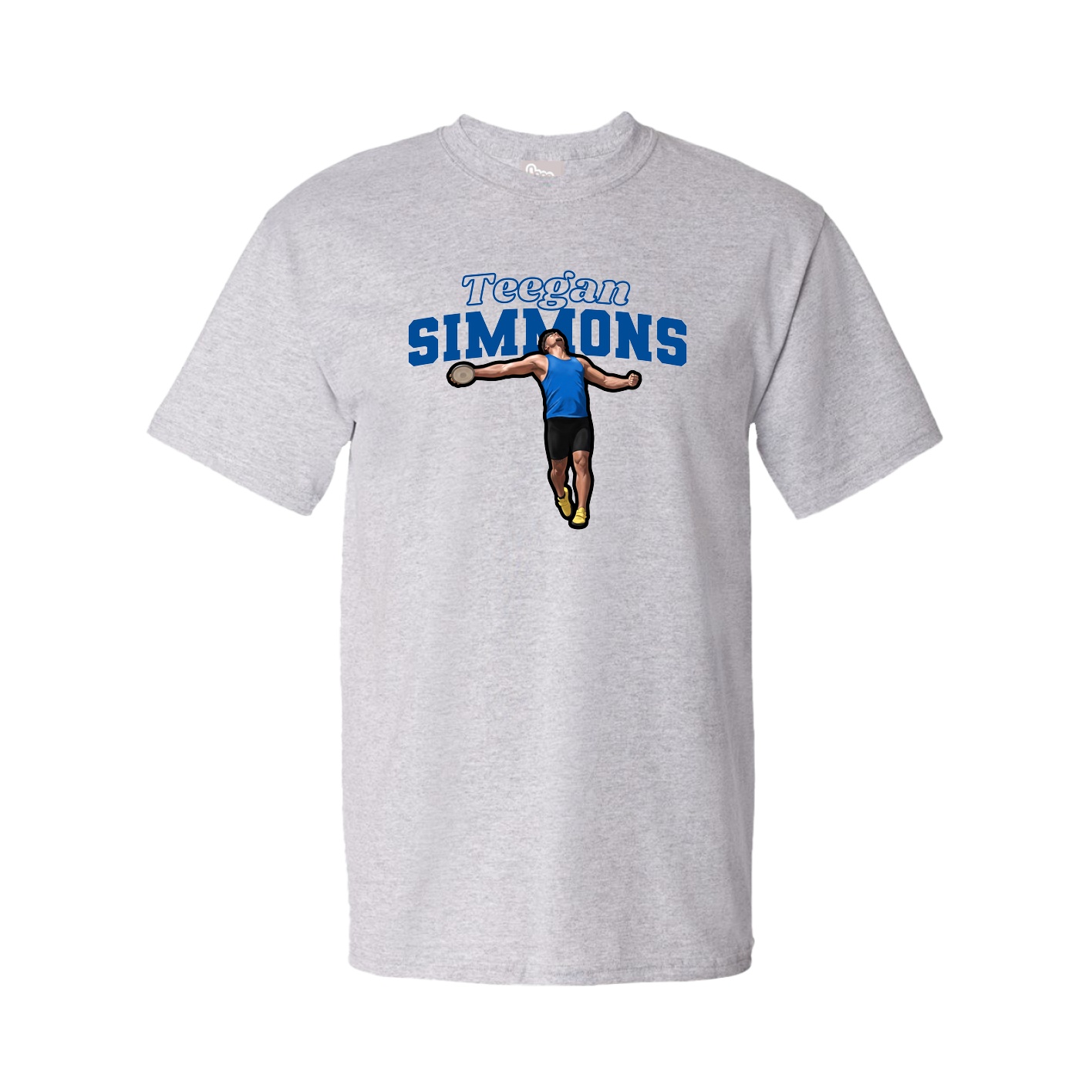 Youth Tee — Name Arch in Grey