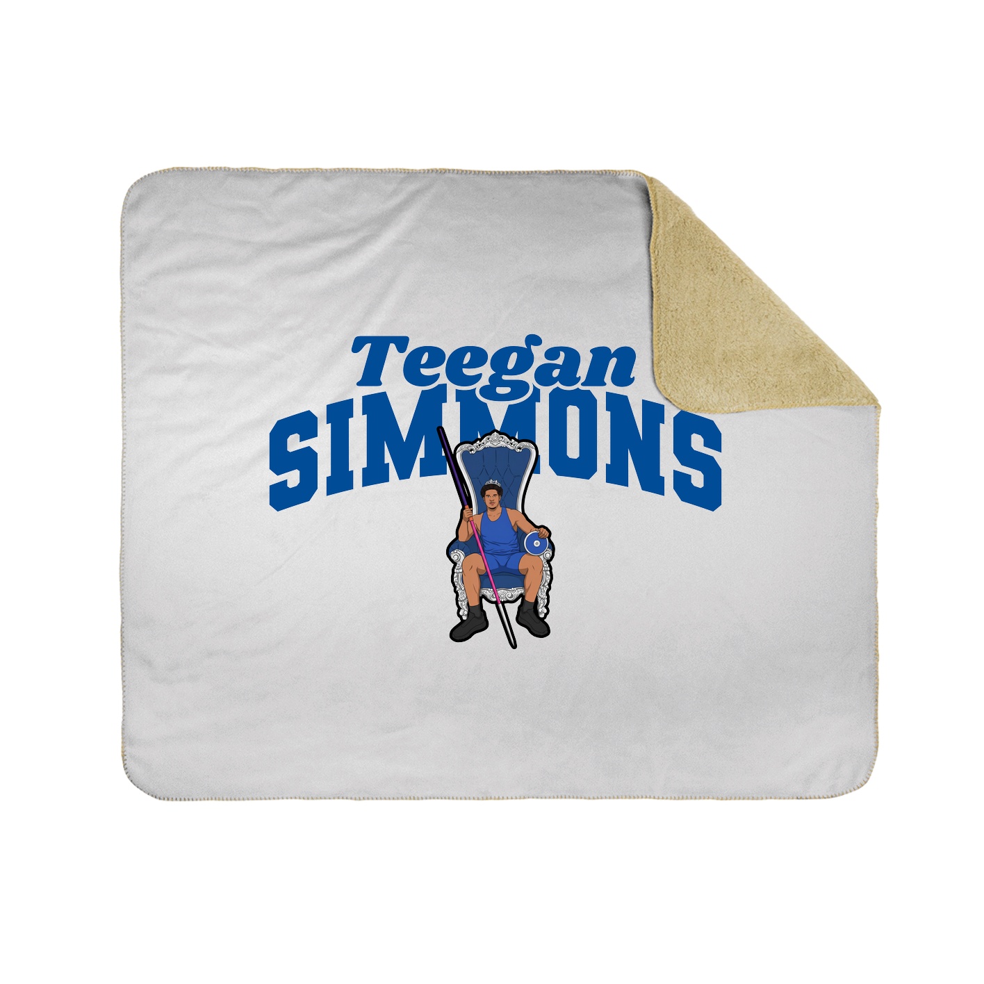 Throw Blanket — Signature Arch in White