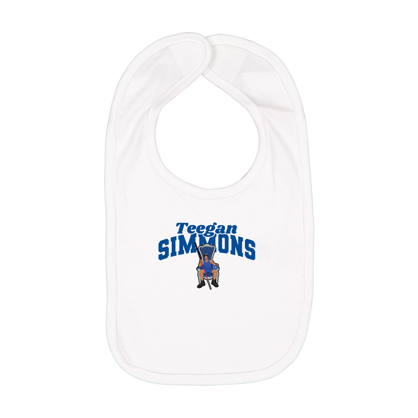 Infant Bib — Signature Arch in White