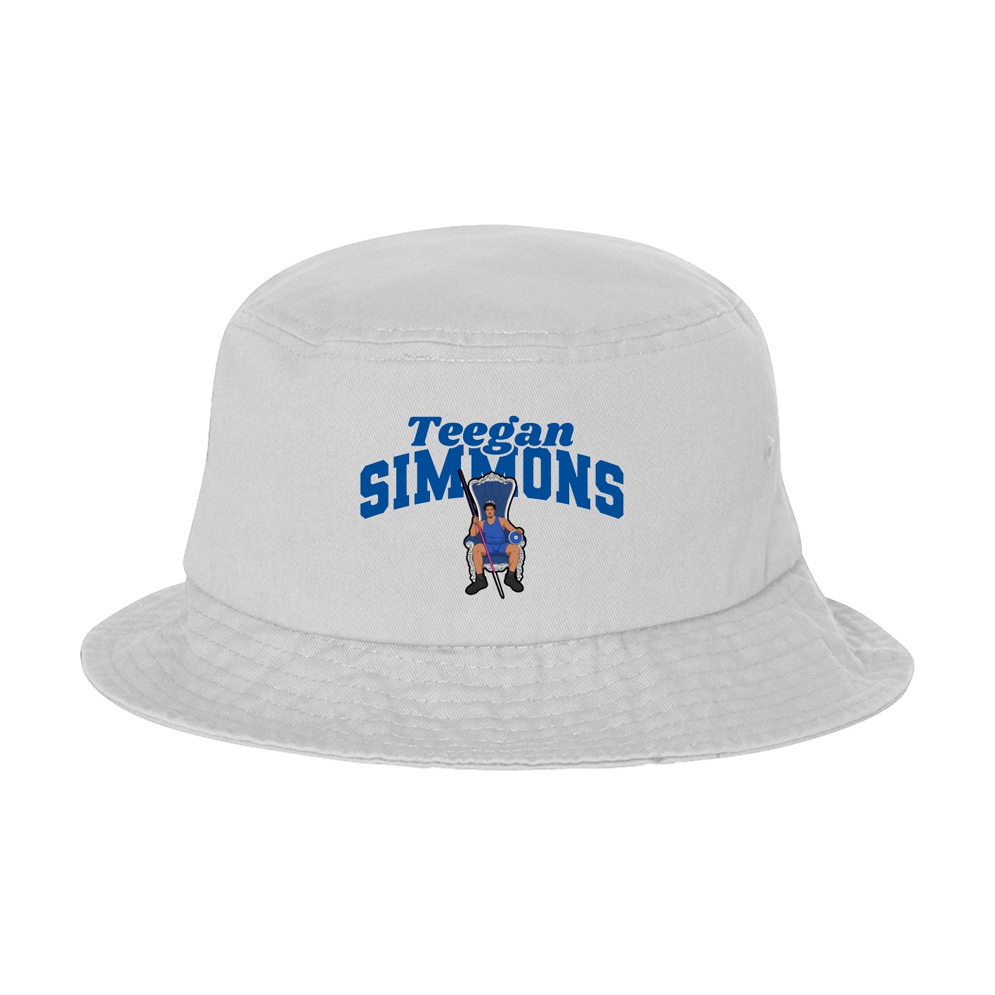 Bucket Cap — Signature Arch in White