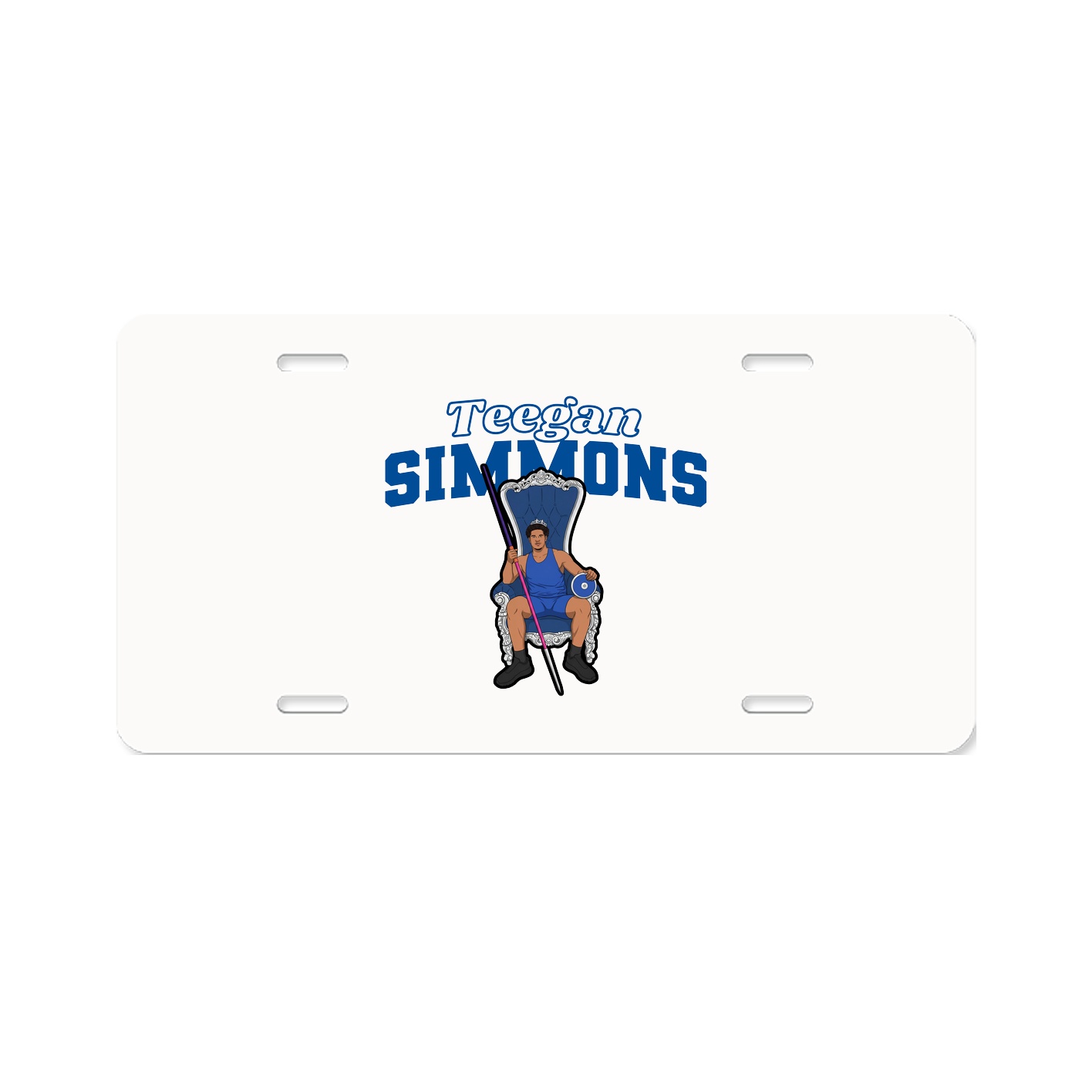 License Plate — Name Arch in Classic