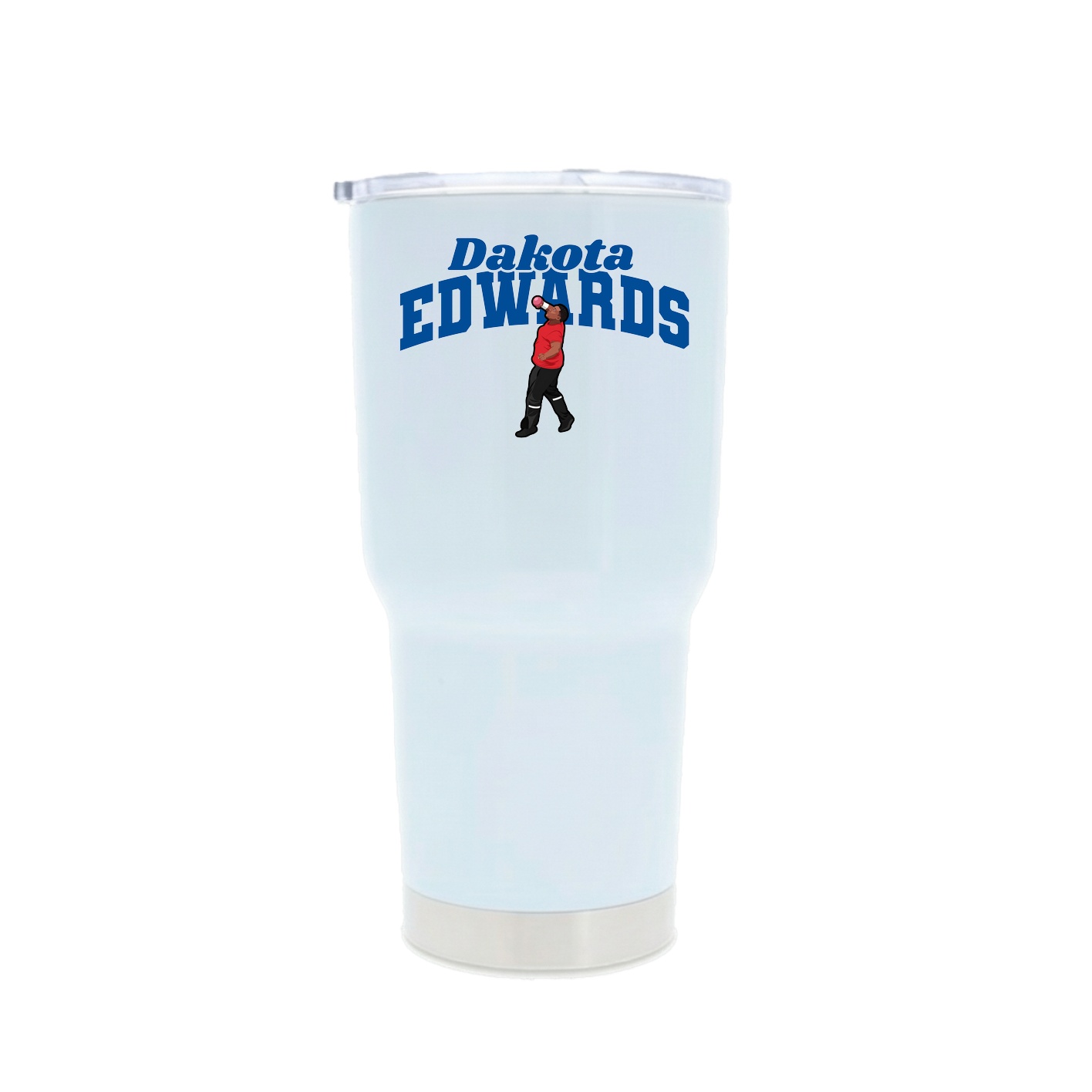 30oz Stainless Steel Tumbler — Signature Arch in White