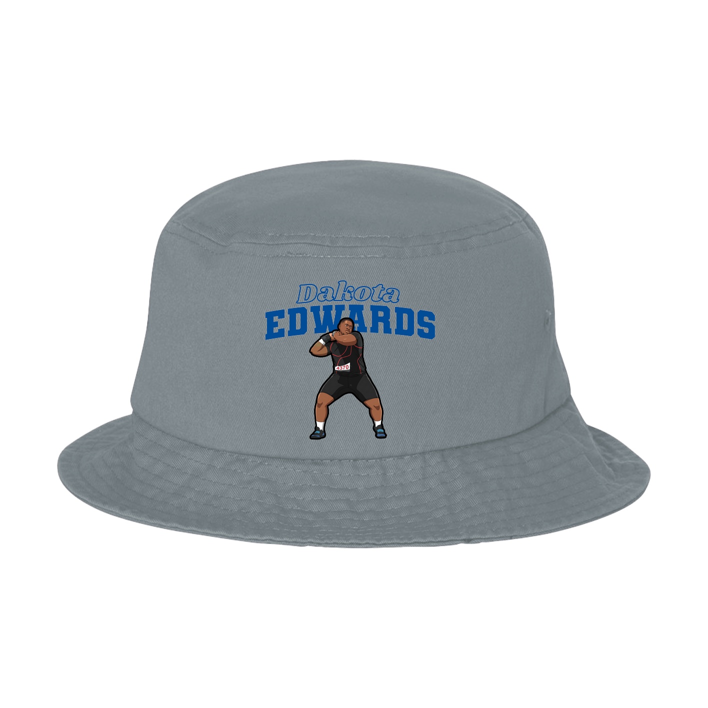 Bucket Cap — Name Arch in Grey