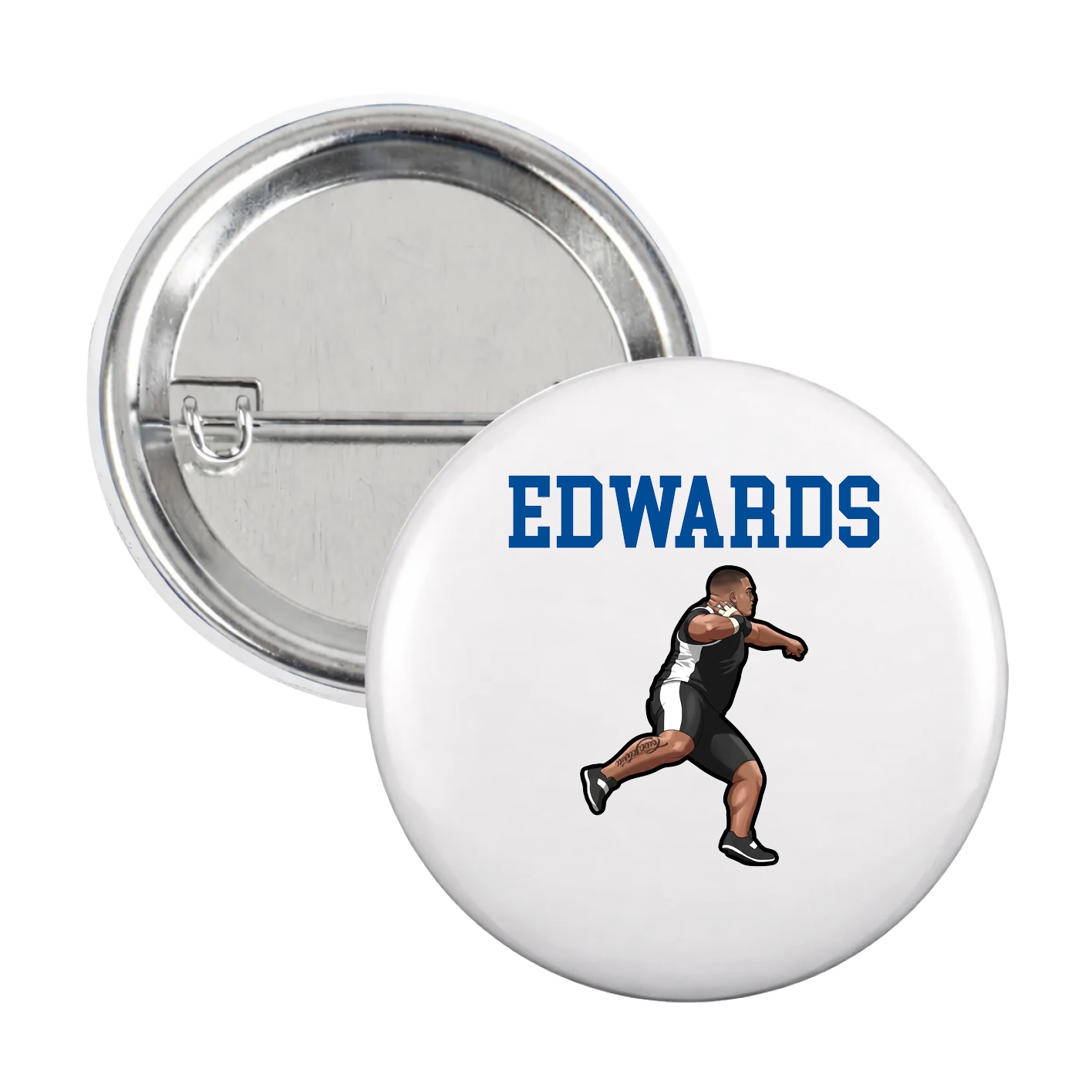 Game Day Button — Shirsey in White