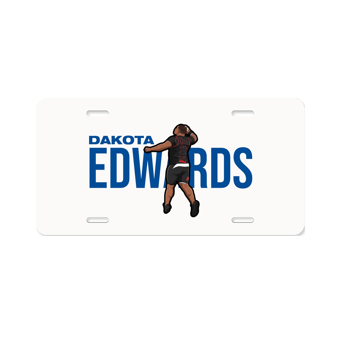 License Plate — Player Name in Classic