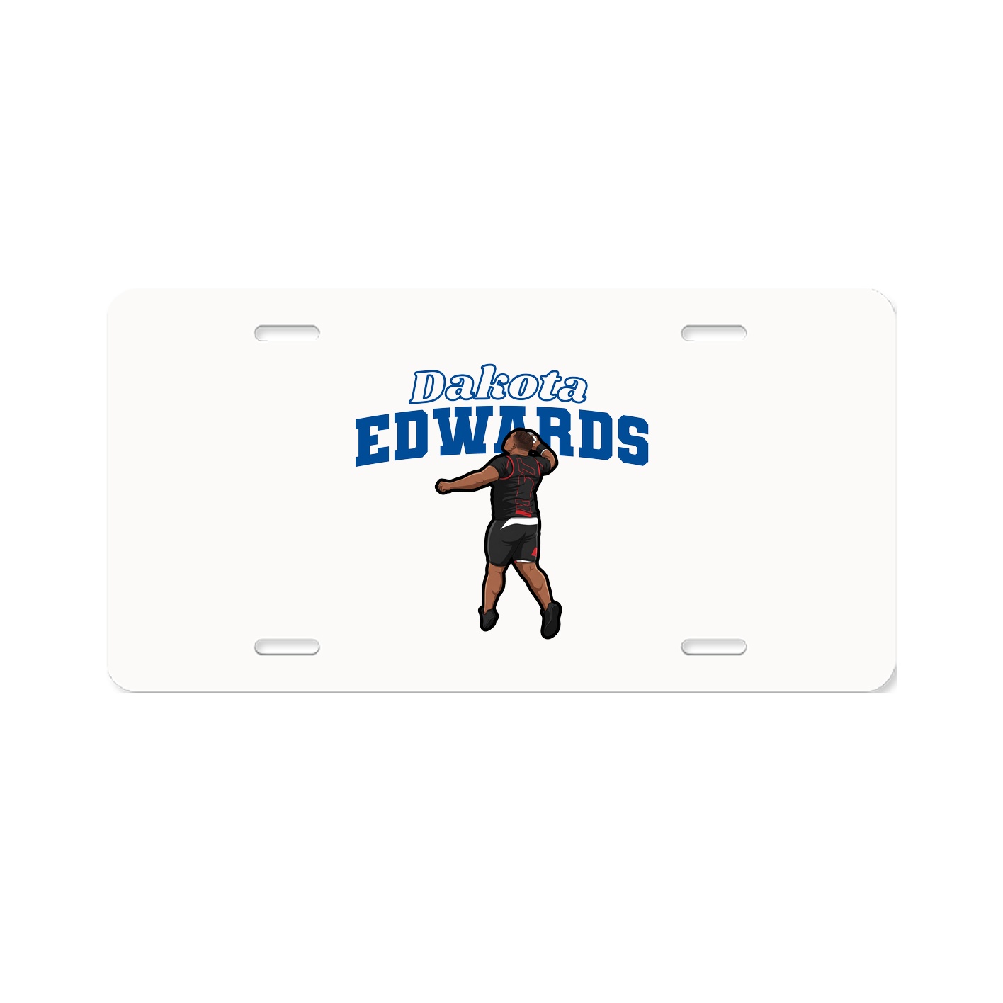 License Plate — Name Arch in Classic