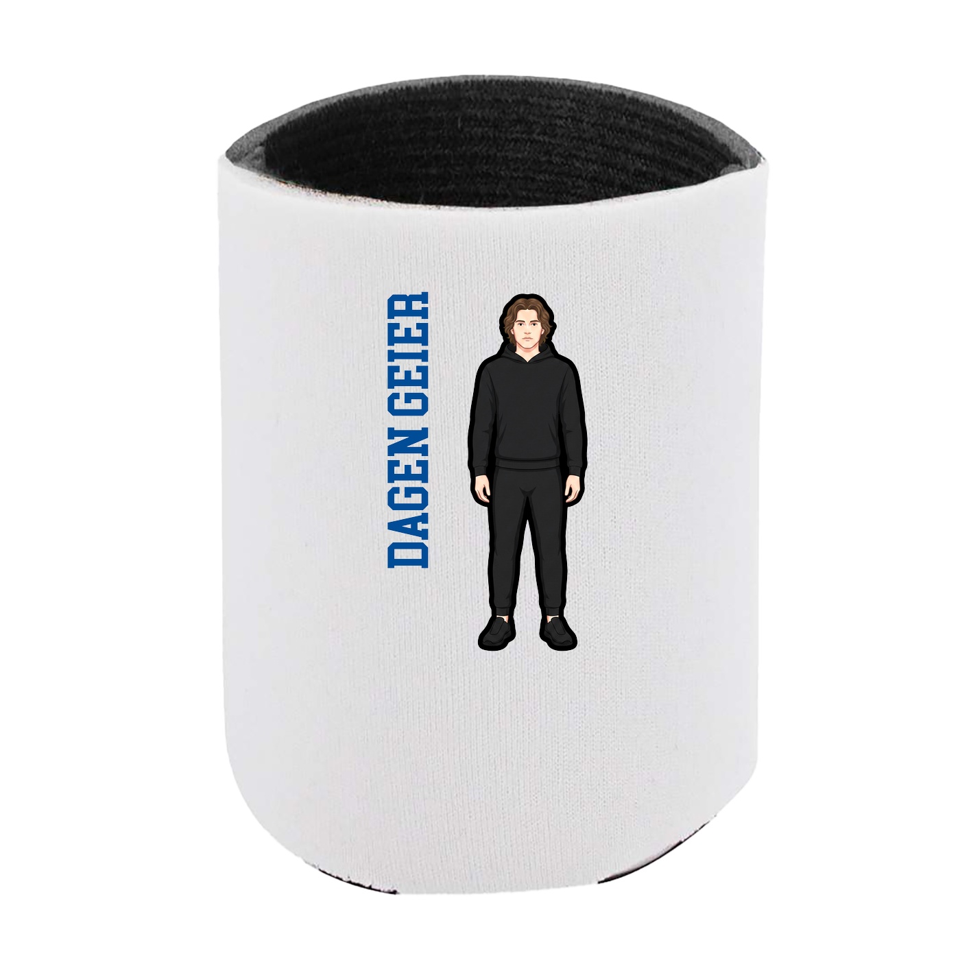 Can Holder — Name Vertical in White