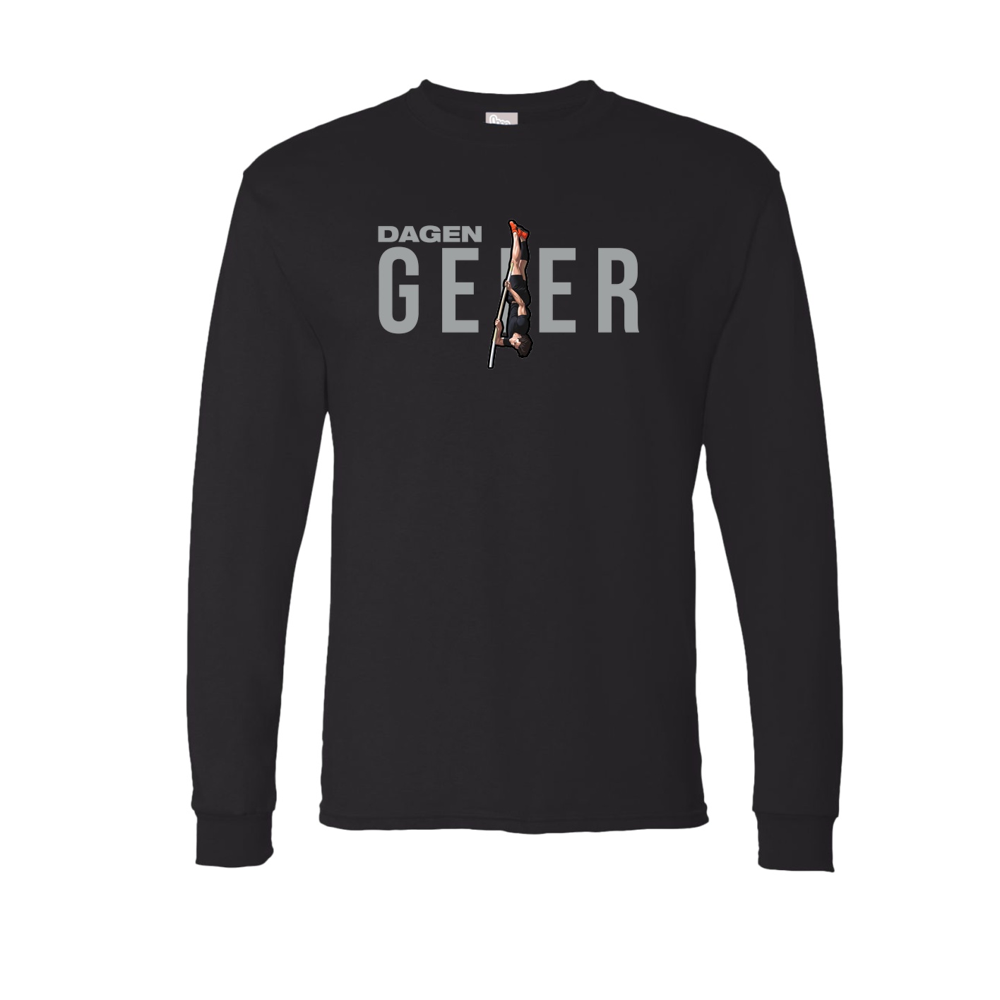 Long Sleeve Tee — Player Name in Black
