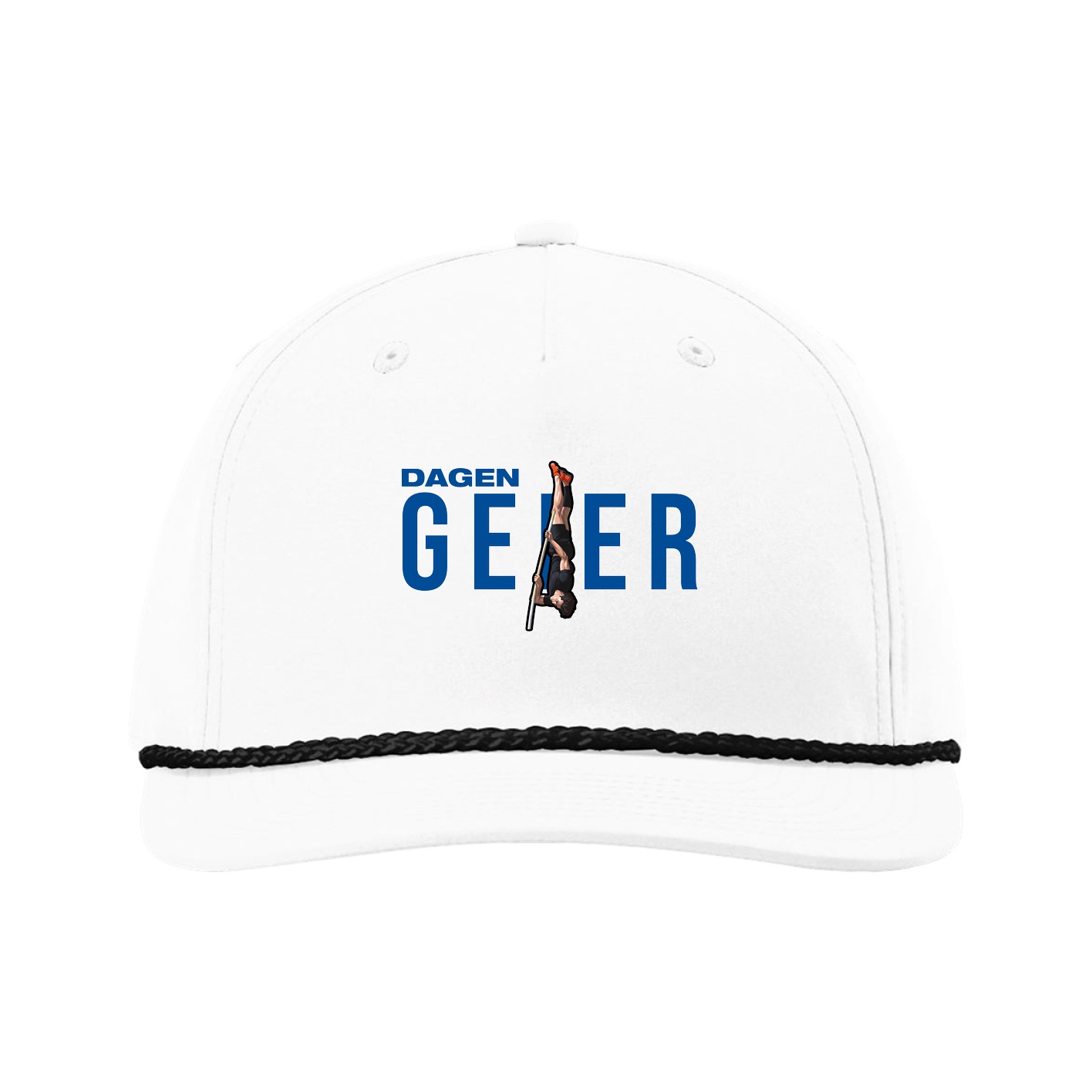 Five-Panel Classic Rope Cap — Player Name in White